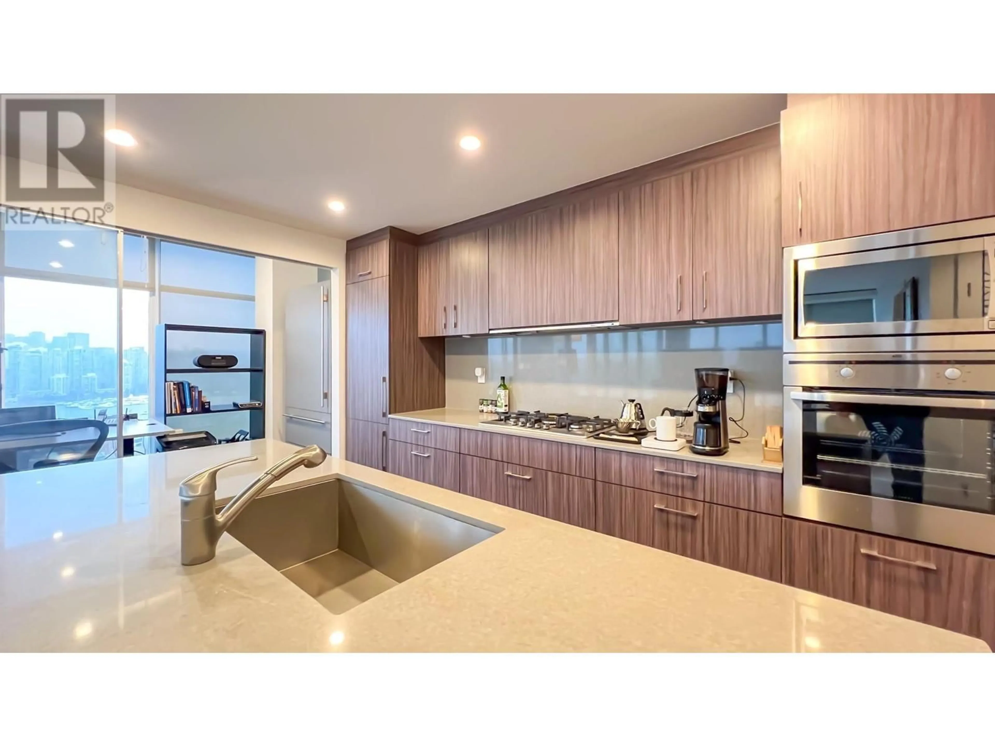 Contemporary kitchen, wood floors for 1801 2411 HEATHER STREET, Vancouver British Columbia V5Z0B7