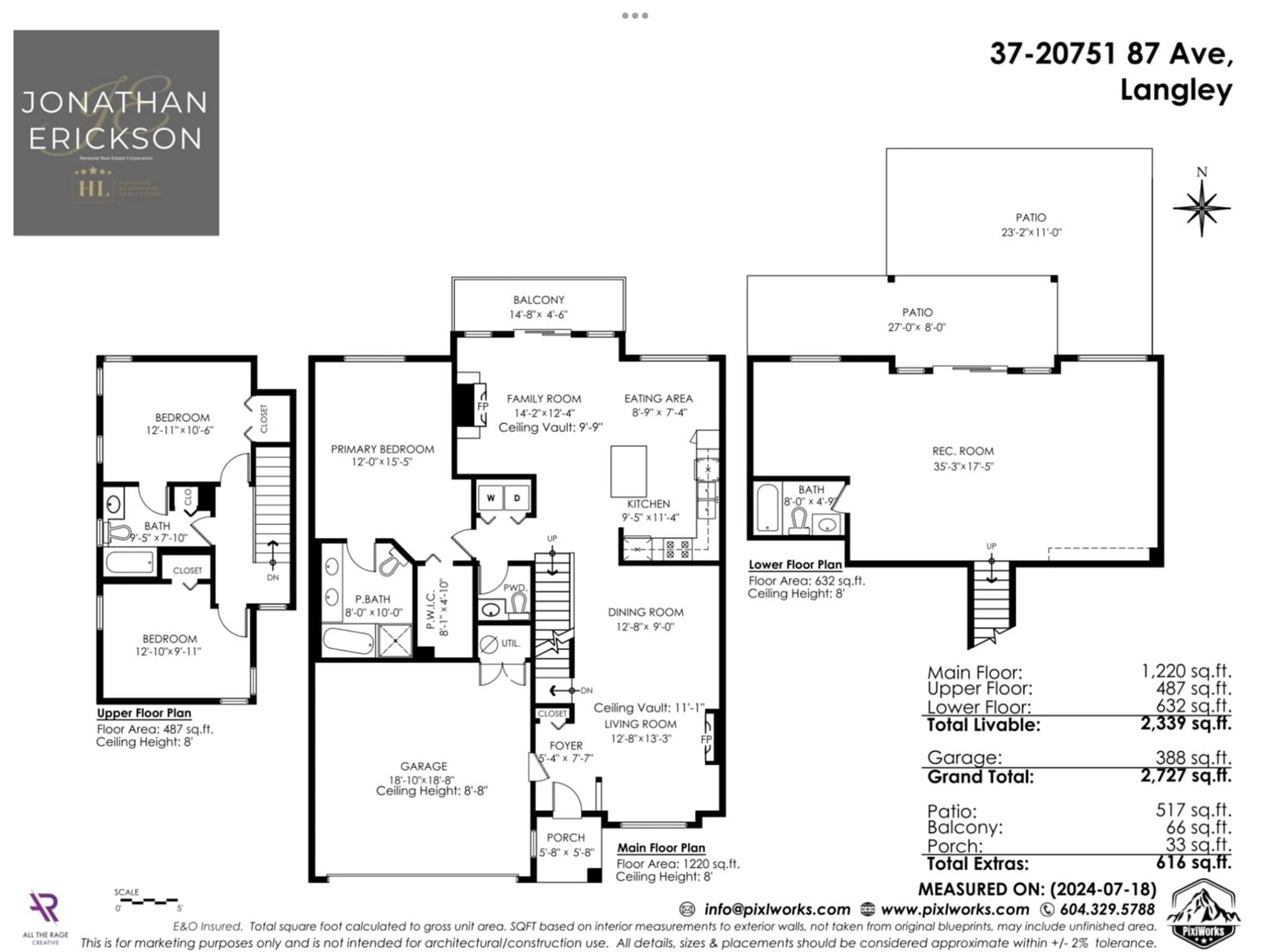 Floor plan for 37 20751 87 AVENUE, Langley British Columbia V1M2X3