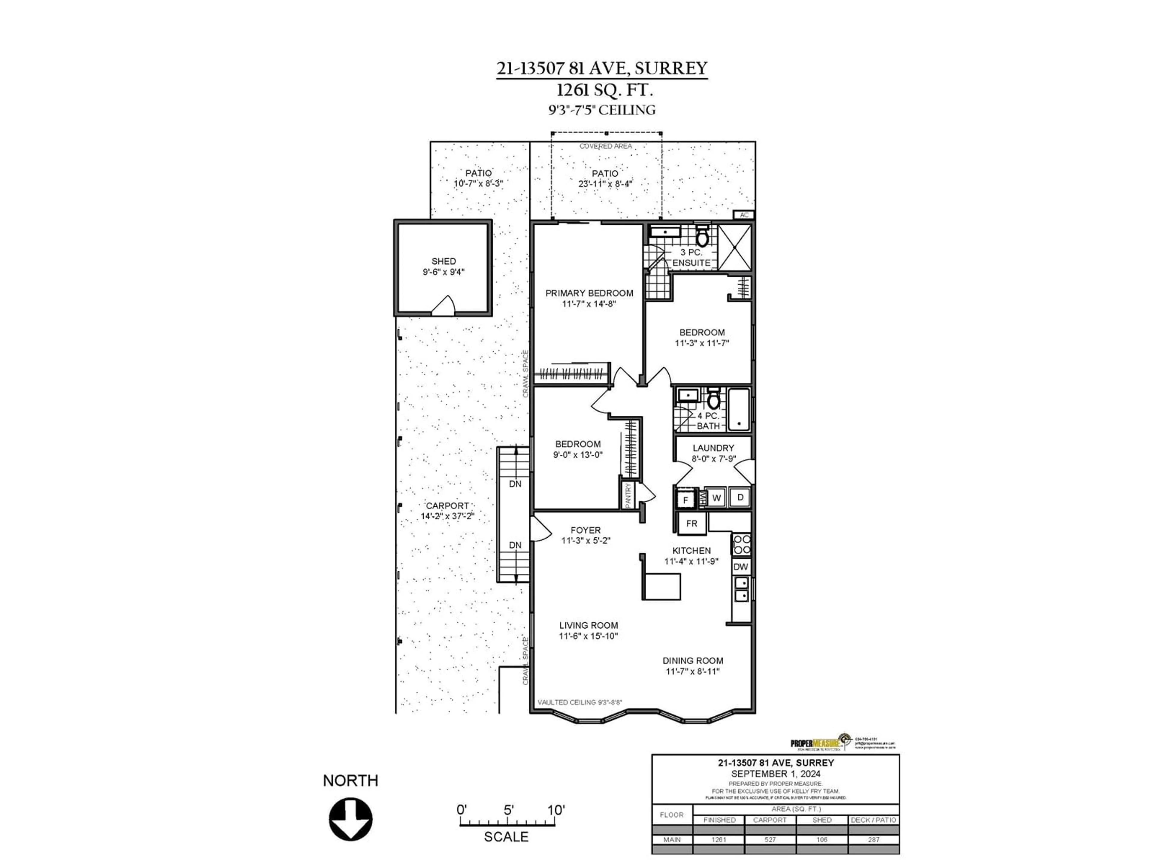 Floor plan for 21 - 13507 81, Surrey British Columbia V3W3C6