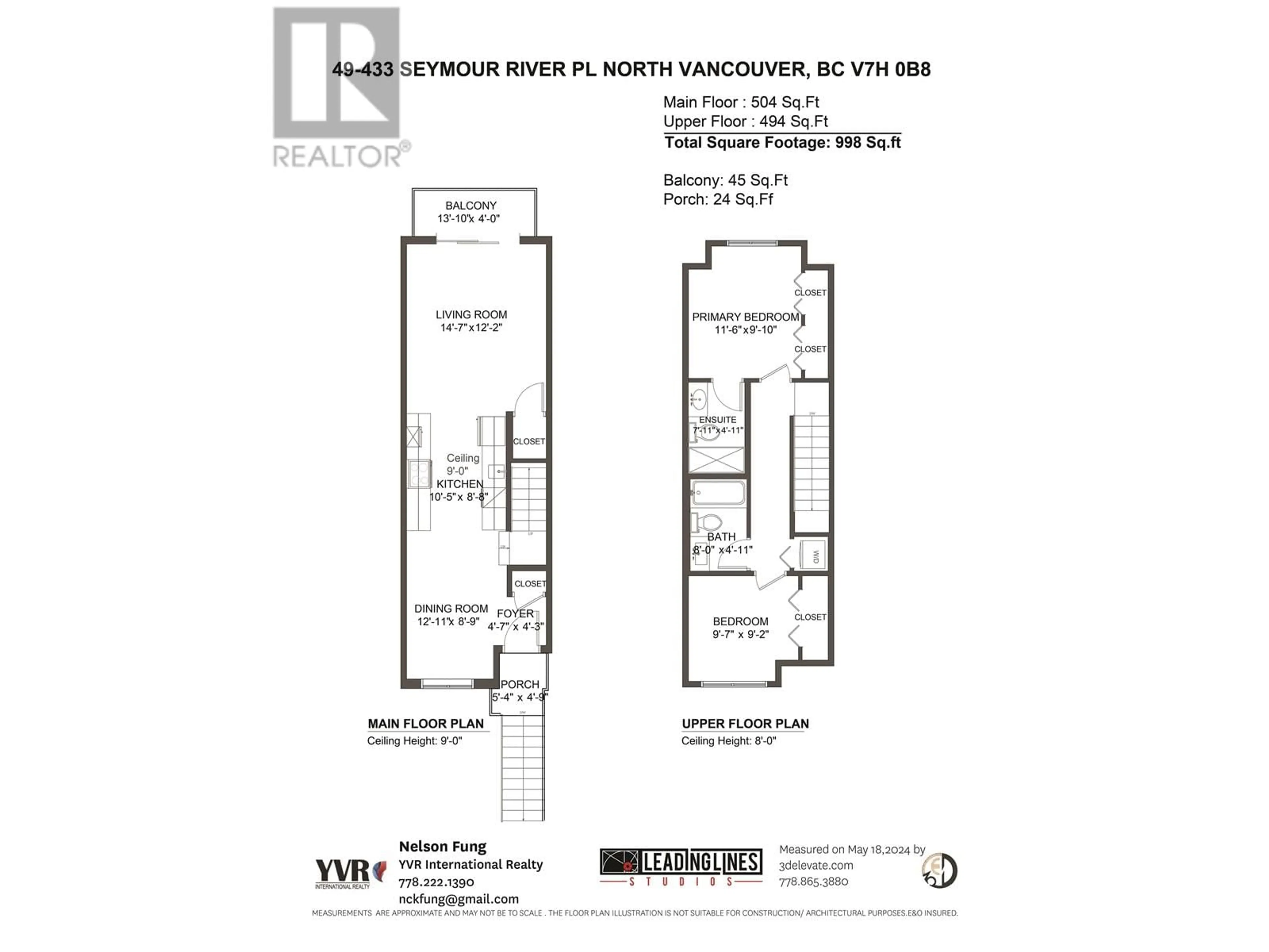 Floor plan for 49 433 SEYMOUR RIVER PLACE, North Vancouver British Columbia V7H0B8