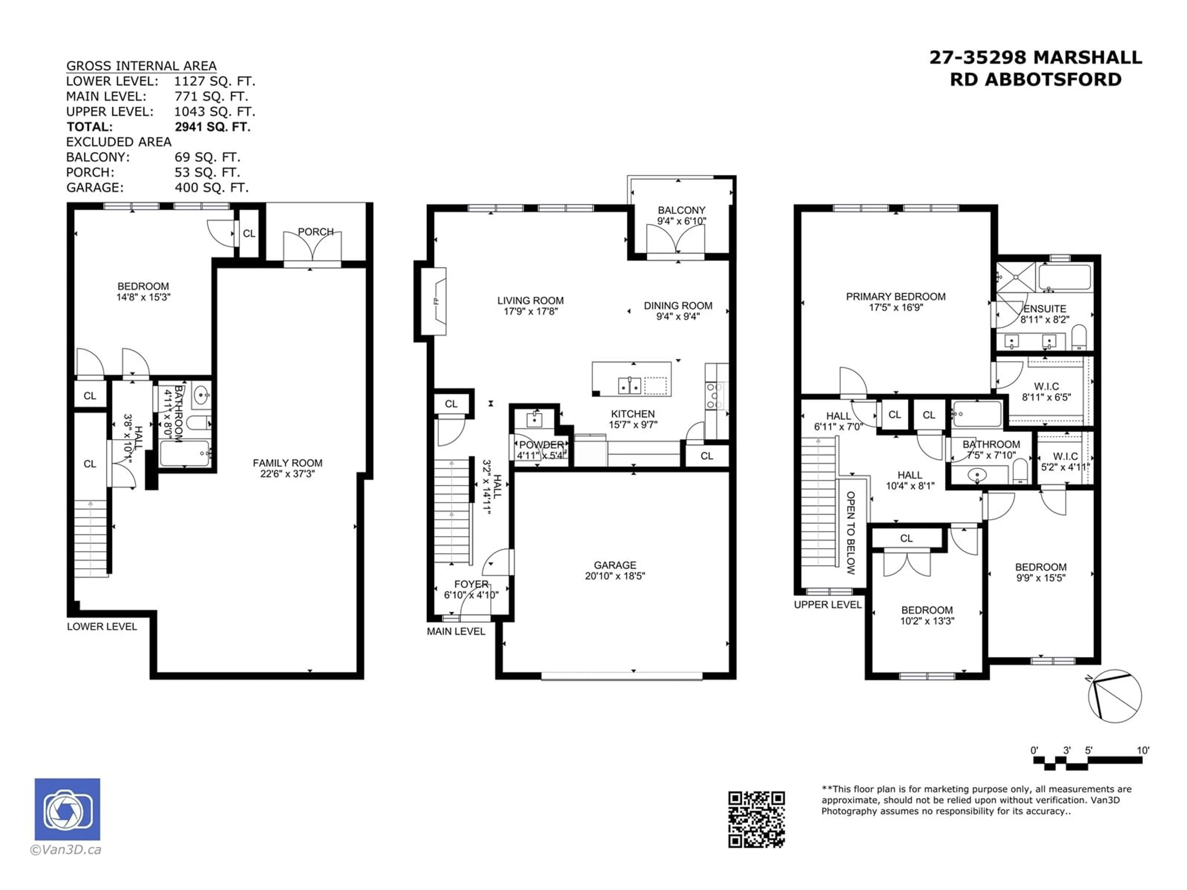 Floor plan for 27 35298 MARSHALL ROAD, Abbotsford British Columbia V3G0E2