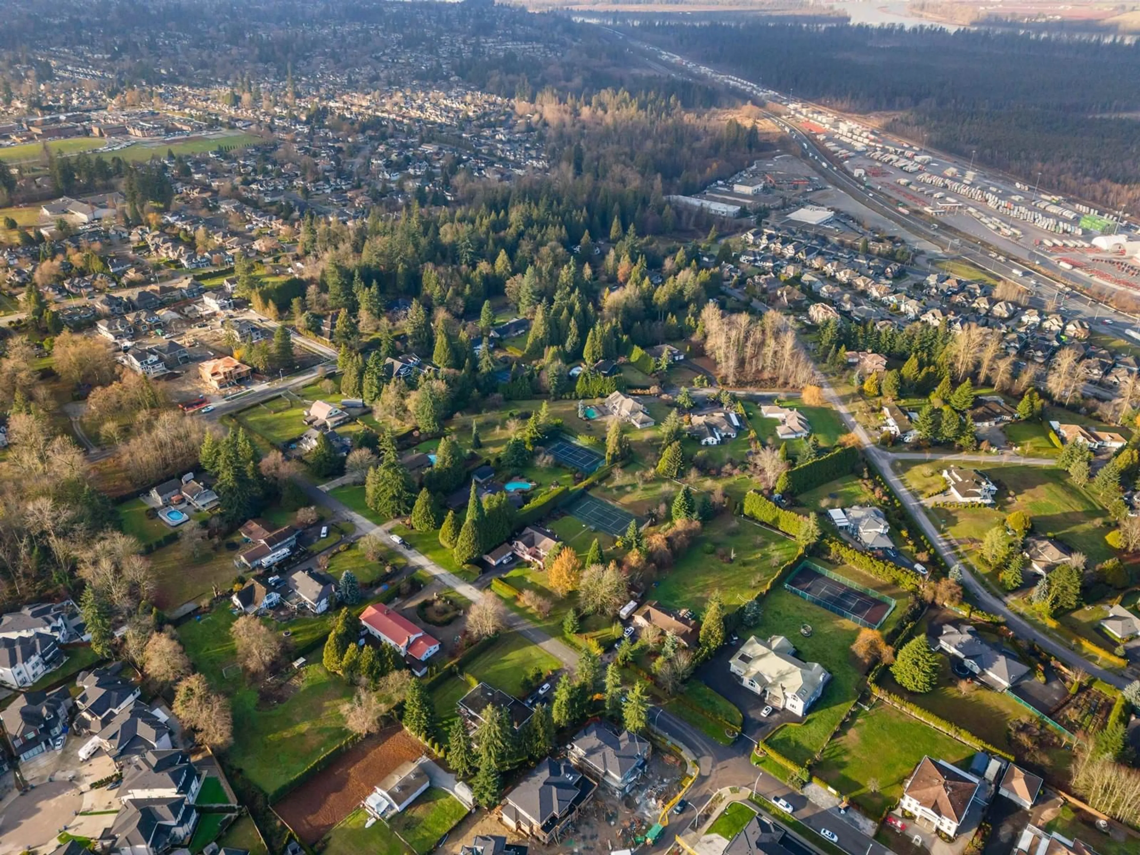 A pic from outside/outdoor area/front of a property/back of a property/a pic from drone, street for 17379 101, Surrey British Columbia V4N4L7