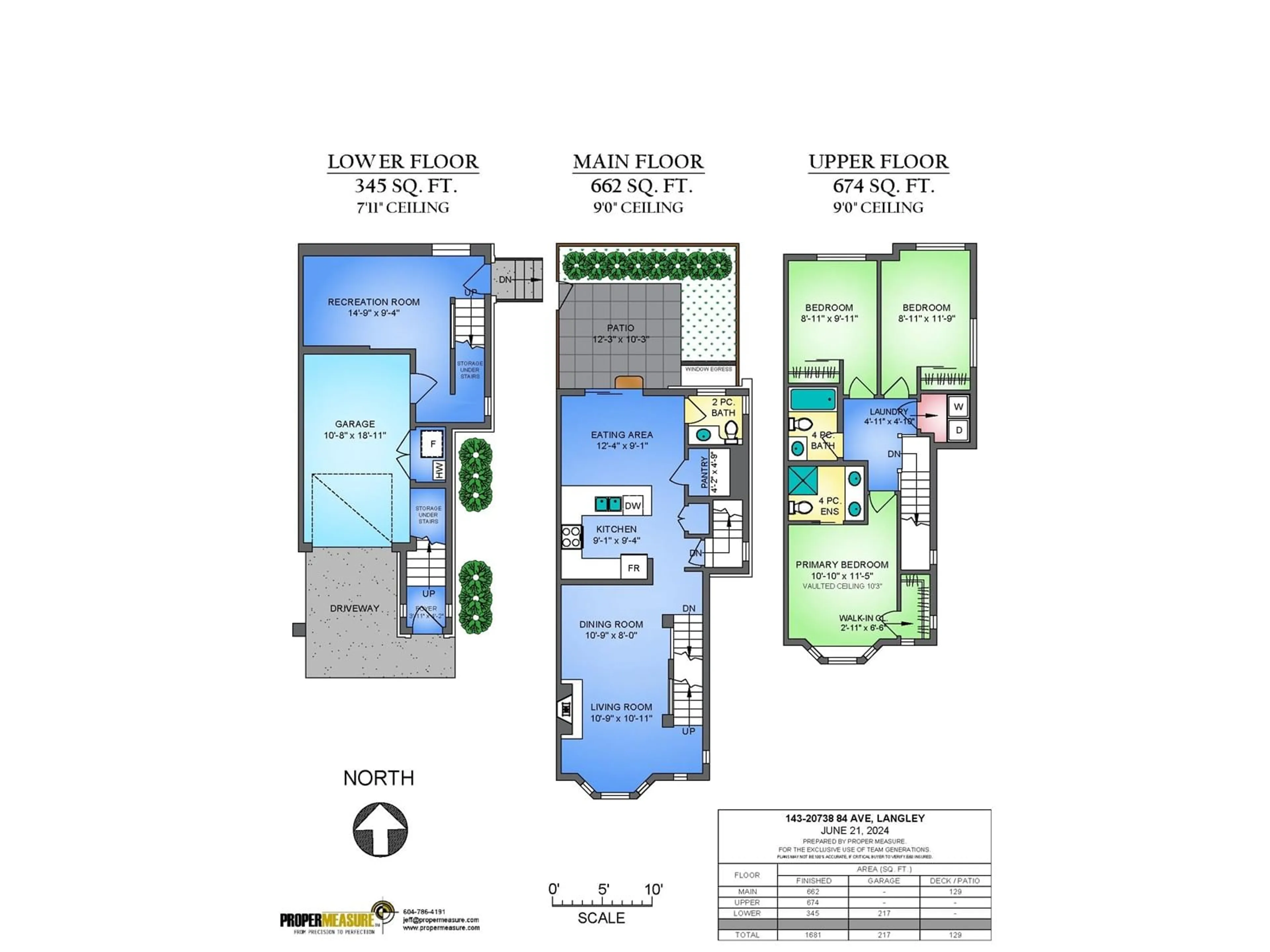 Floor plan for 143 20738 84 AVENUE, Langley British Columbia V2Y0J6