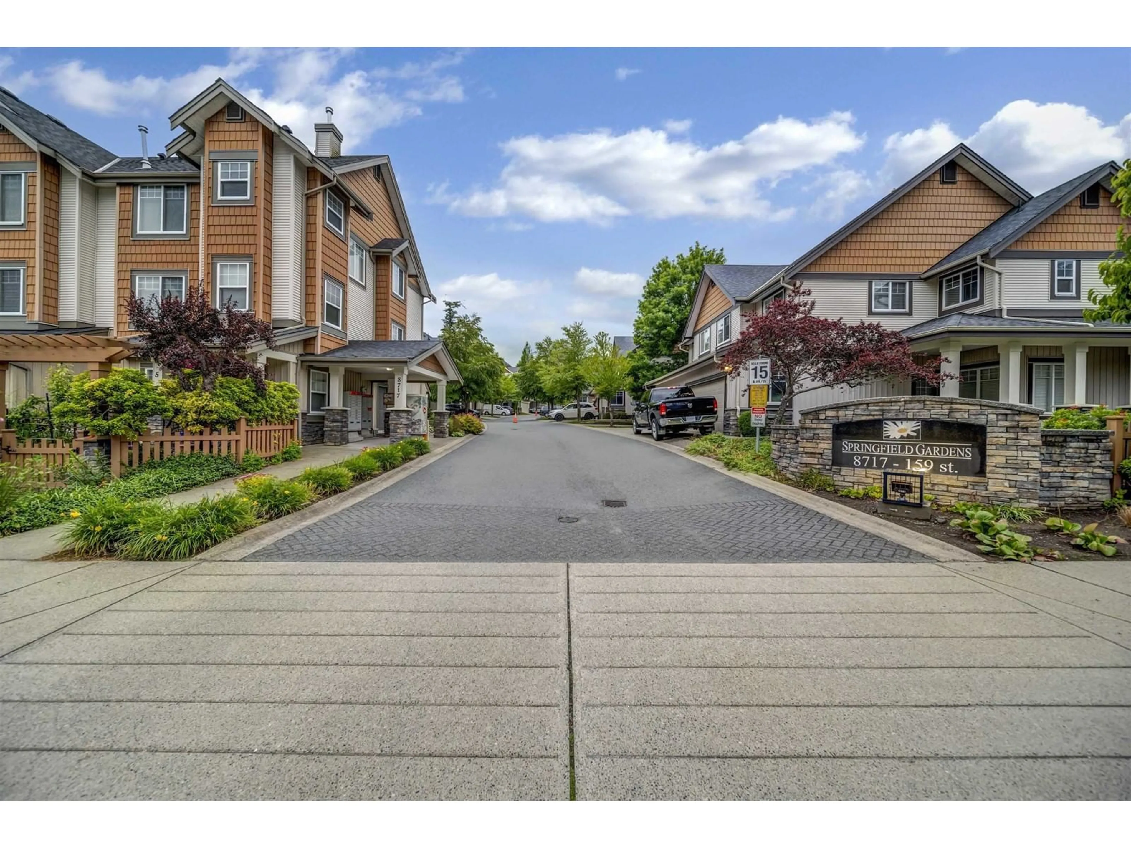 A pic from exterior of the house or condo, the street view for 36 8717 159 STREET, Surrey British Columbia V4N5R9