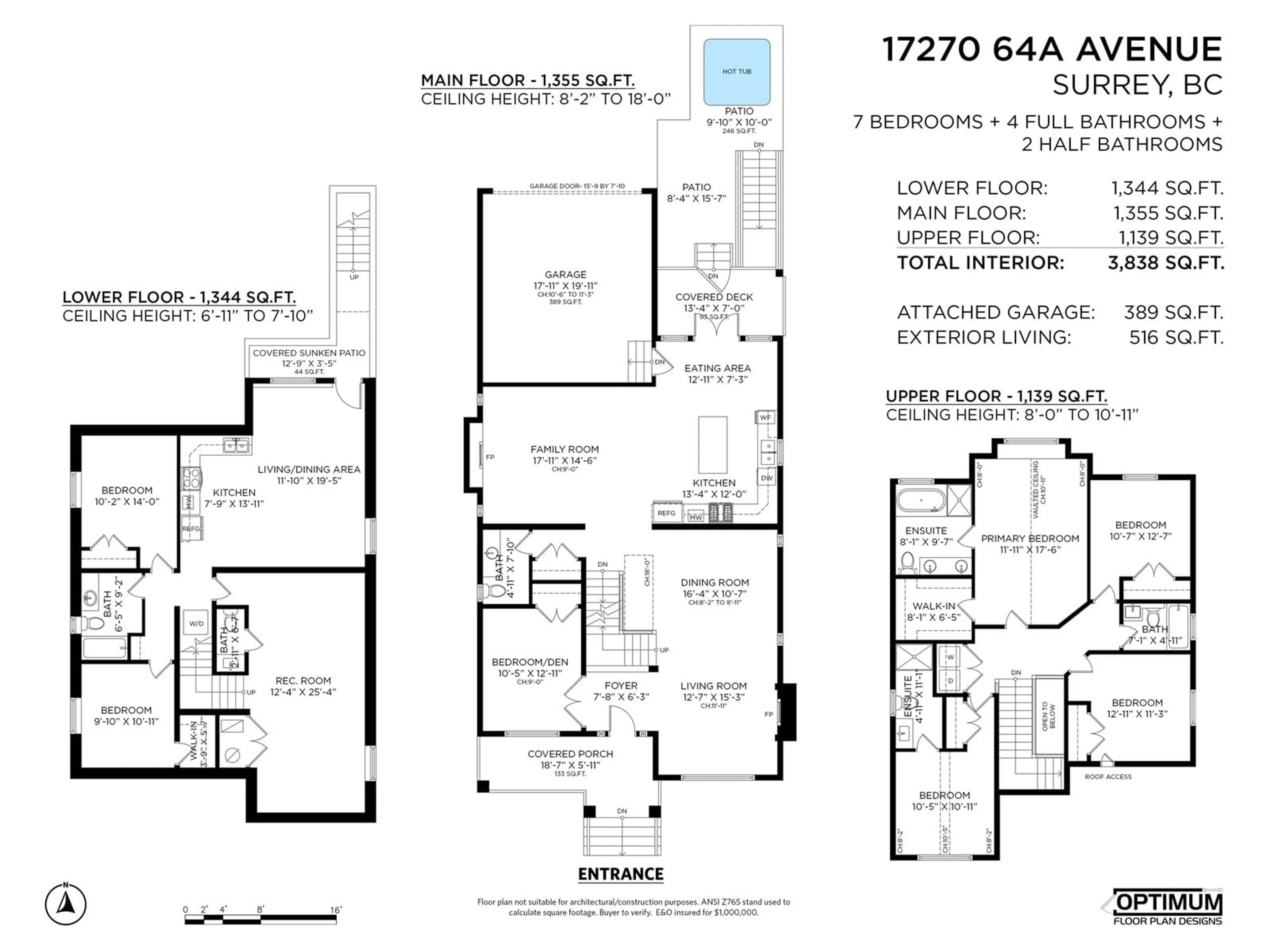 Floor plan for 17270 64A AVENUE, Surrey British Columbia V3S1Y6