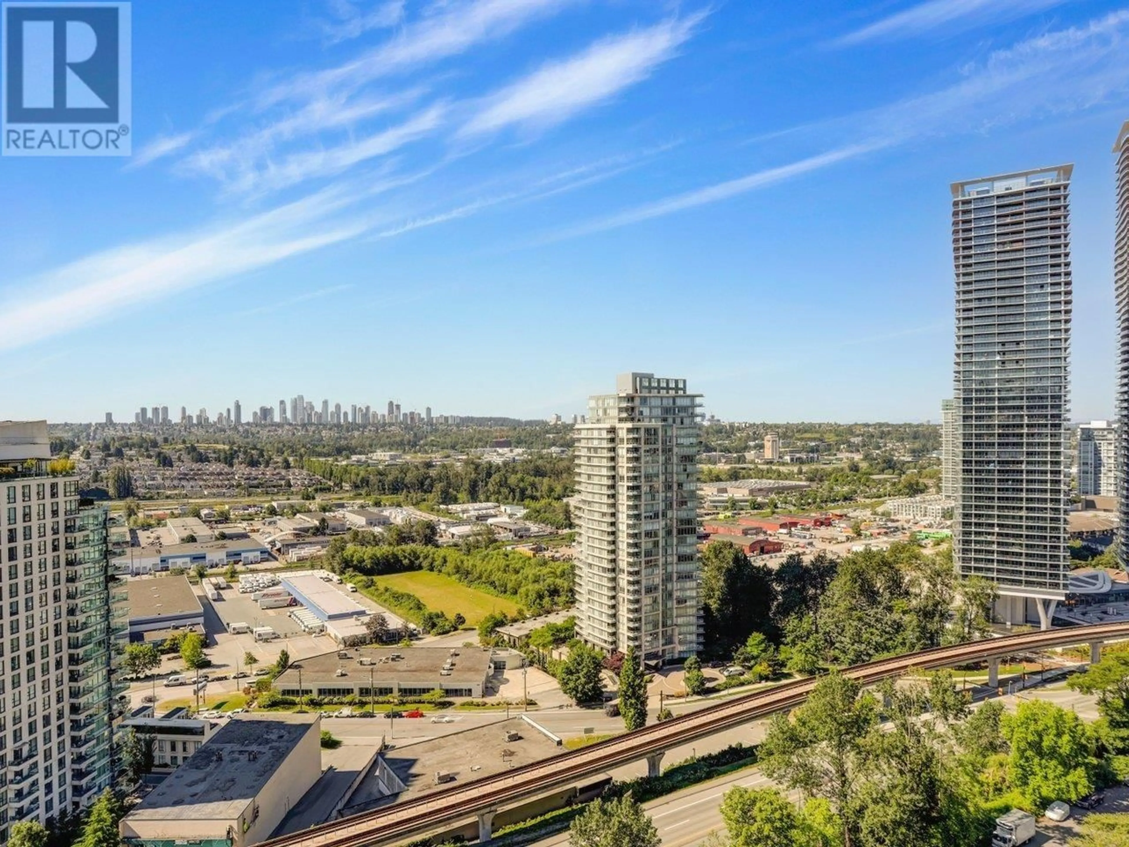 A pic from exterior of the house or condo, the view of city buildings for 2108 2041 BELLWOOD AVENUE, Burnaby British Columbia V5B4V5