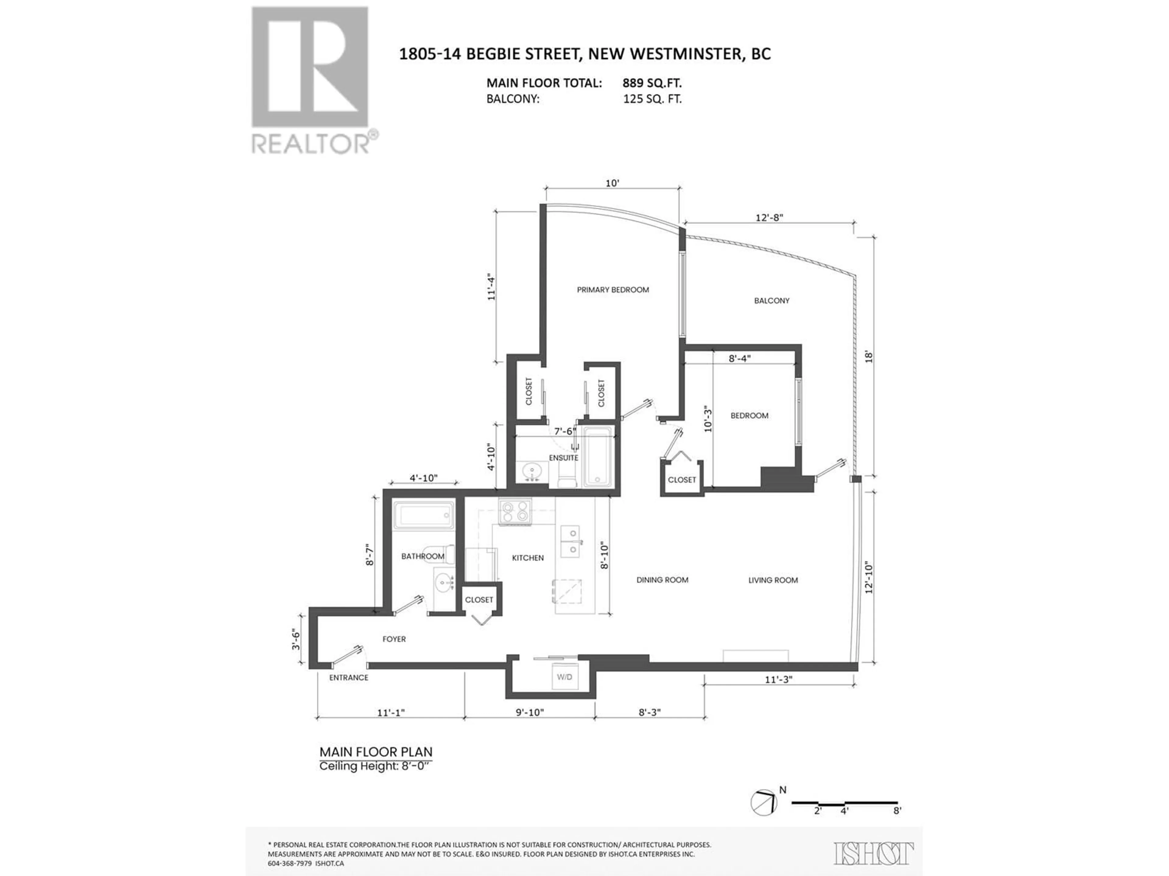 Floor plan for 1805 14 BEGBIE STREET, New Westminster British Columbia V3M0C4