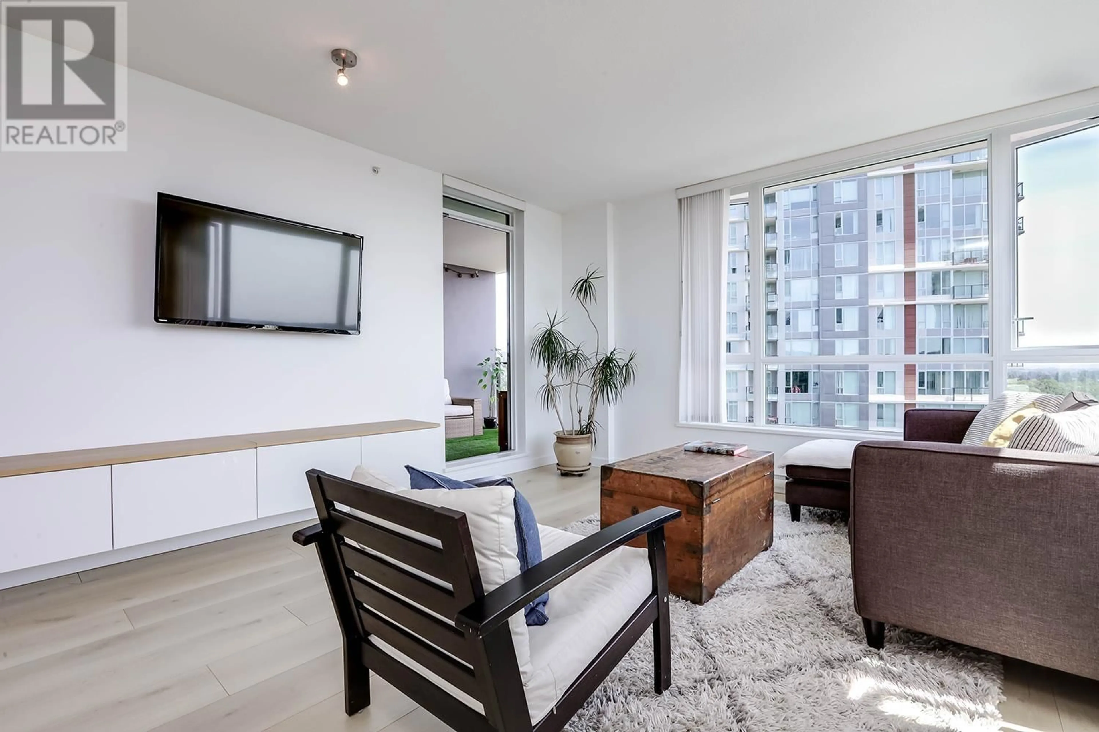 Living room, wood floors for 1703 3096 WINDSOR GATE, Coquitlam British Columbia V3B0P4