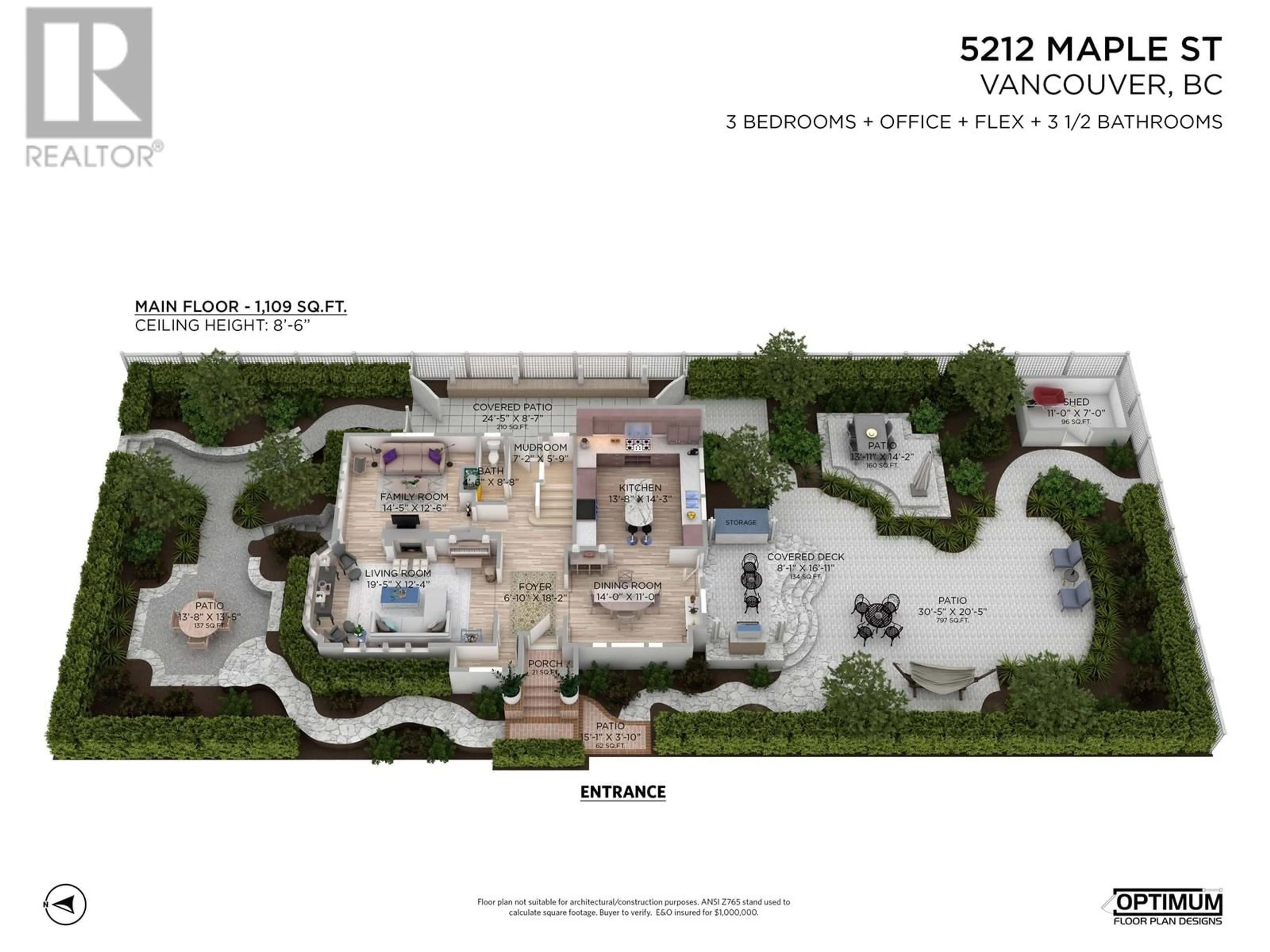 Floor plan for 5212 MAPLE STREET, Vancouver British Columbia V6M3T5