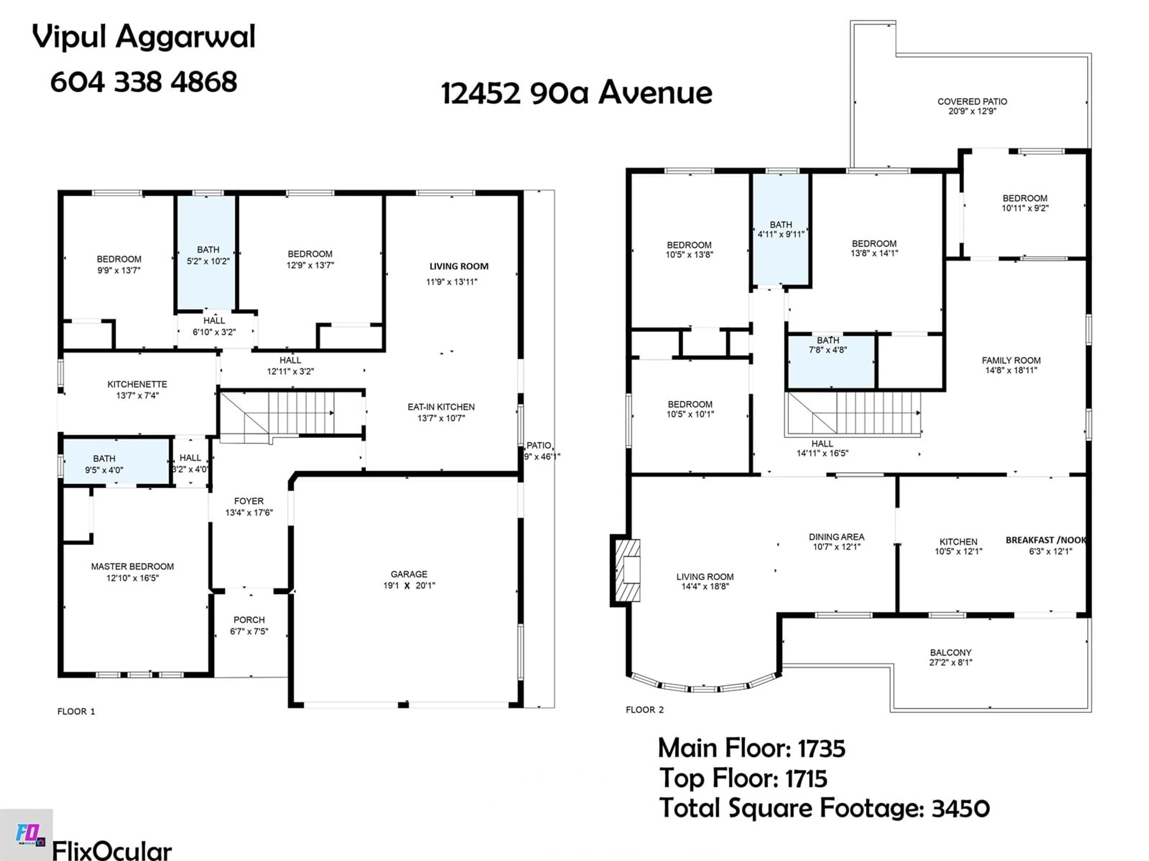 Floor plan for 12452 90A AVENUE, Surrey British Columbia V3V6T3