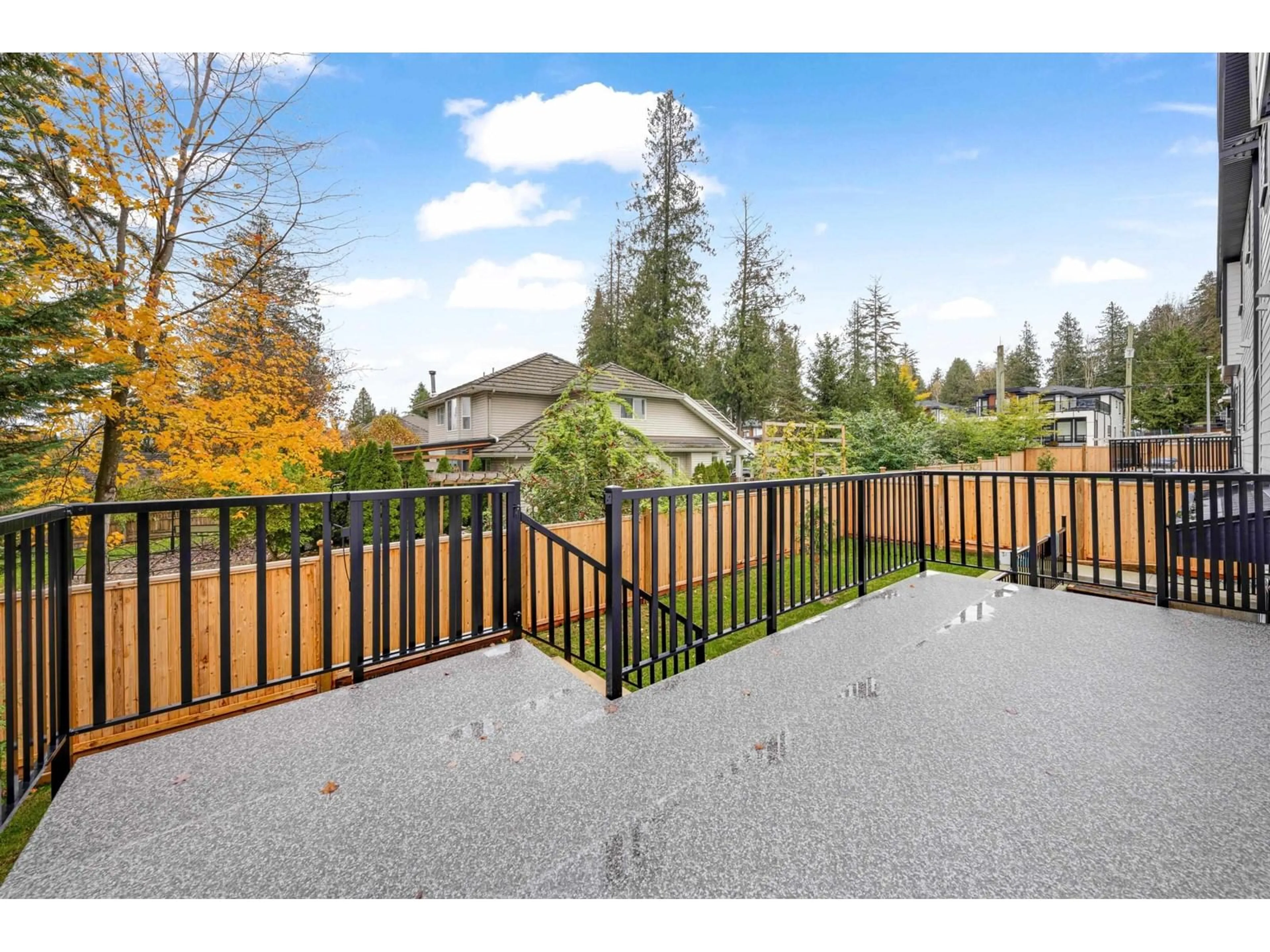 Patio, the fenced backyard for 12671 106A AVENUE, Surrey British Columbia V3V0E3