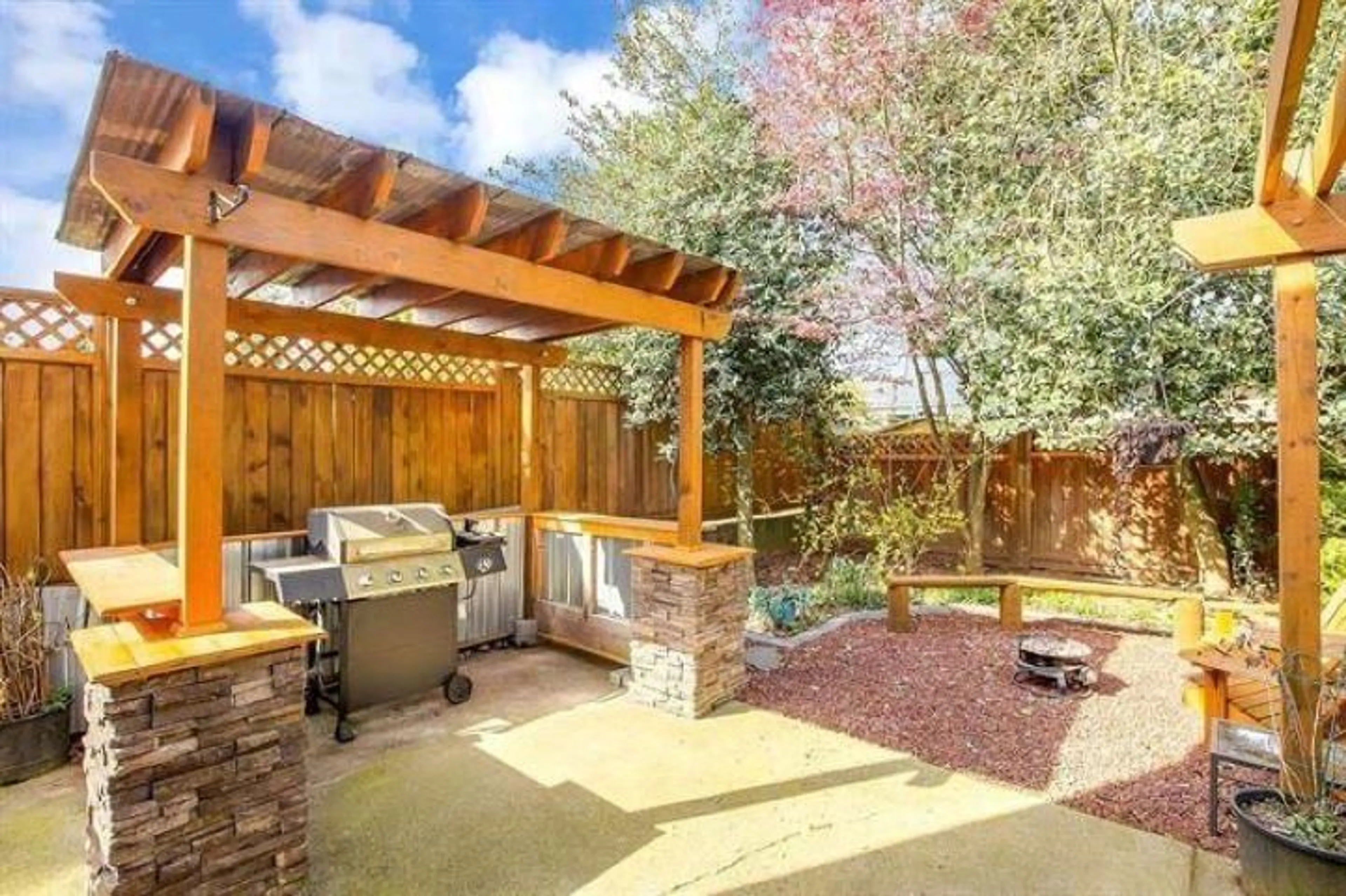 Patio, the fenced backyard for 3471 SECHELT TERRACE, Abbotsford British Columbia V2T4Z3