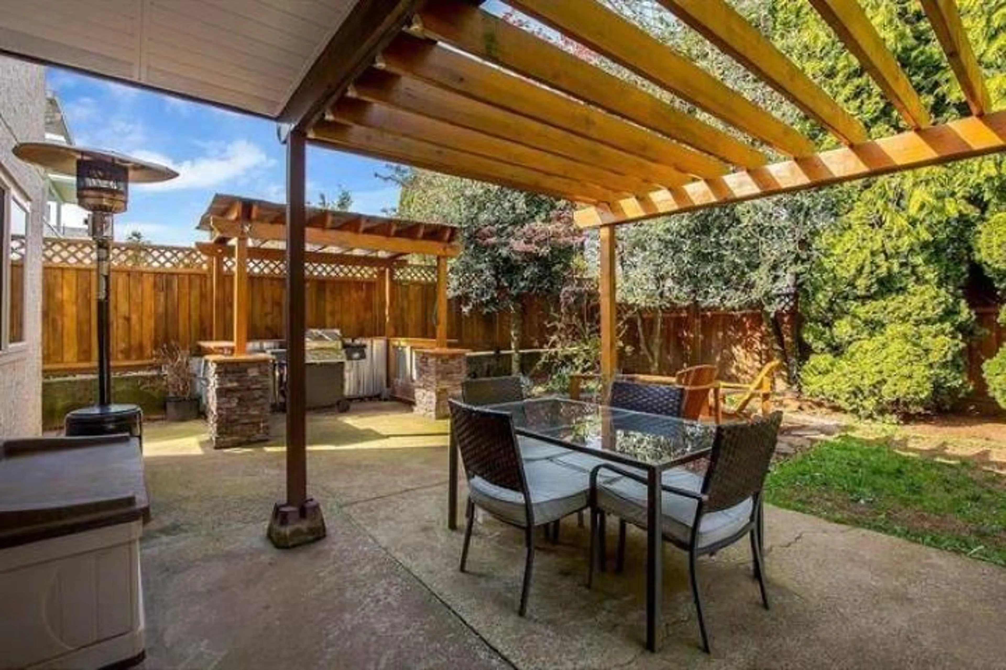 Patio, the fenced backyard for 3471 SECHELT TERRACE, Abbotsford British Columbia V2T4Z3