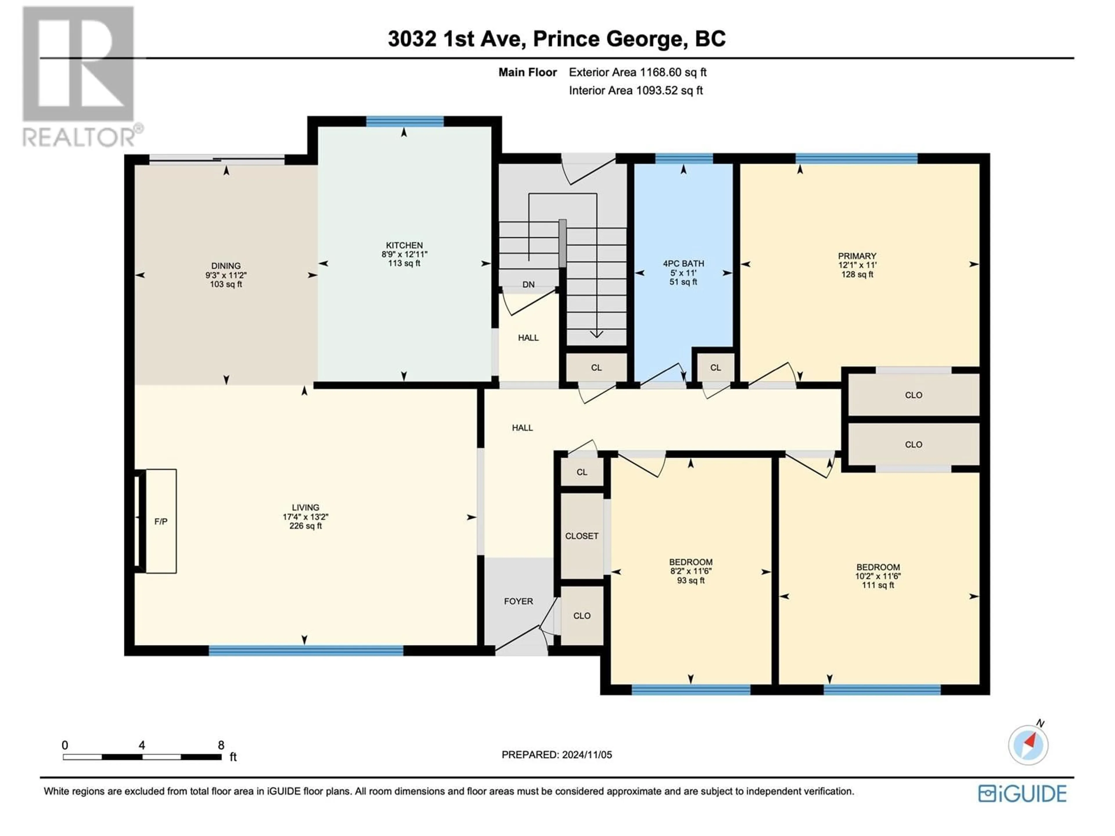 Floor plan for 3032 1ST AVENUE, Prince George British Columbia V2M1B9