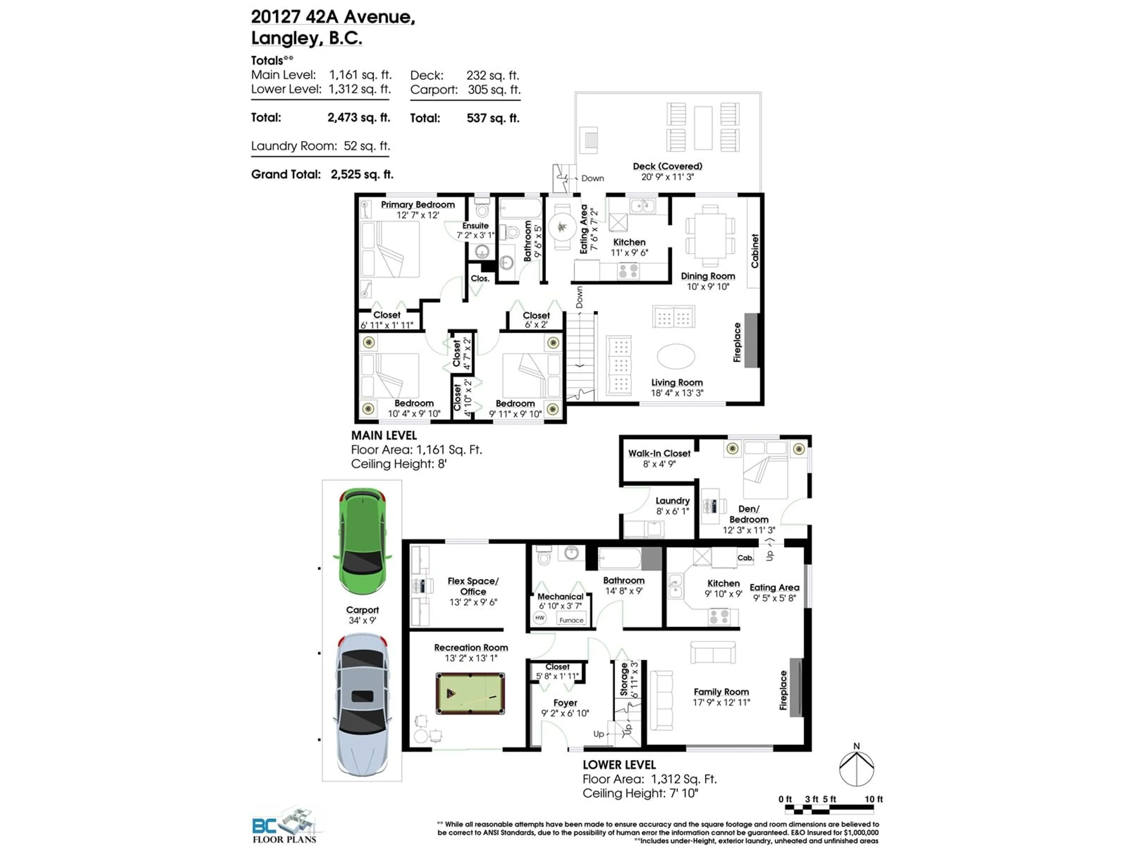 Floor plan for 20127 42A AVENUE, Langley British Columbia V3A3B5