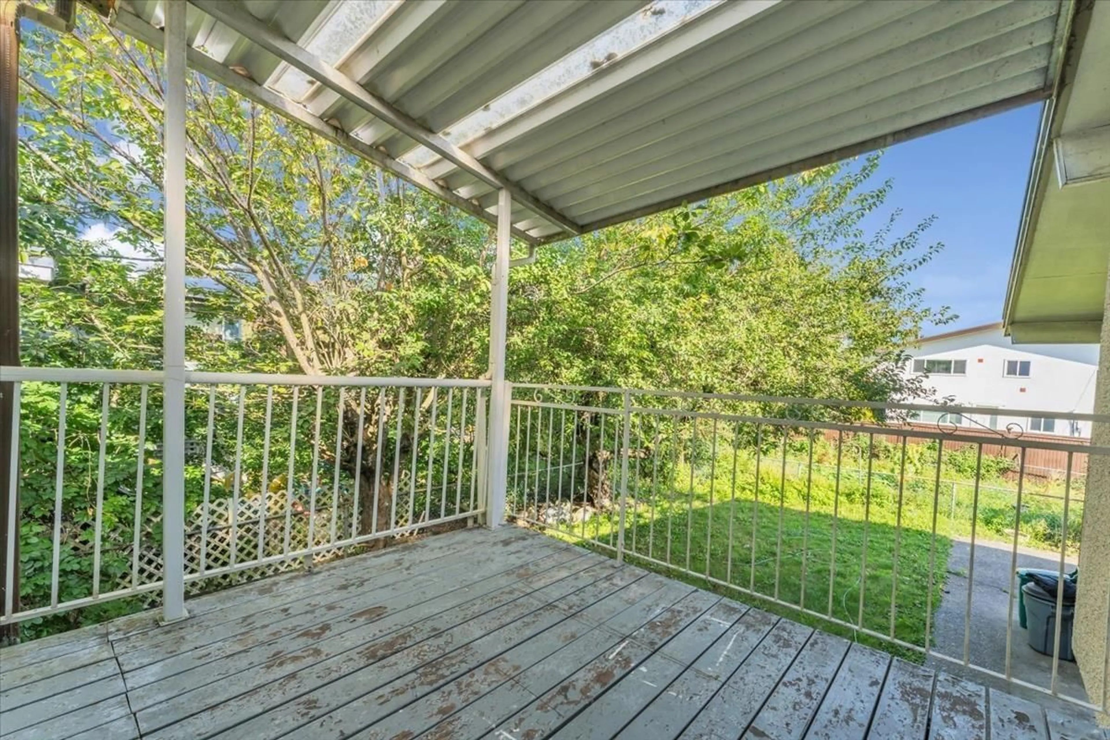 Patio, the fenced backyard for 45273 BALMORAL AVENUE, Chilliwack British Columbia V2R3G9