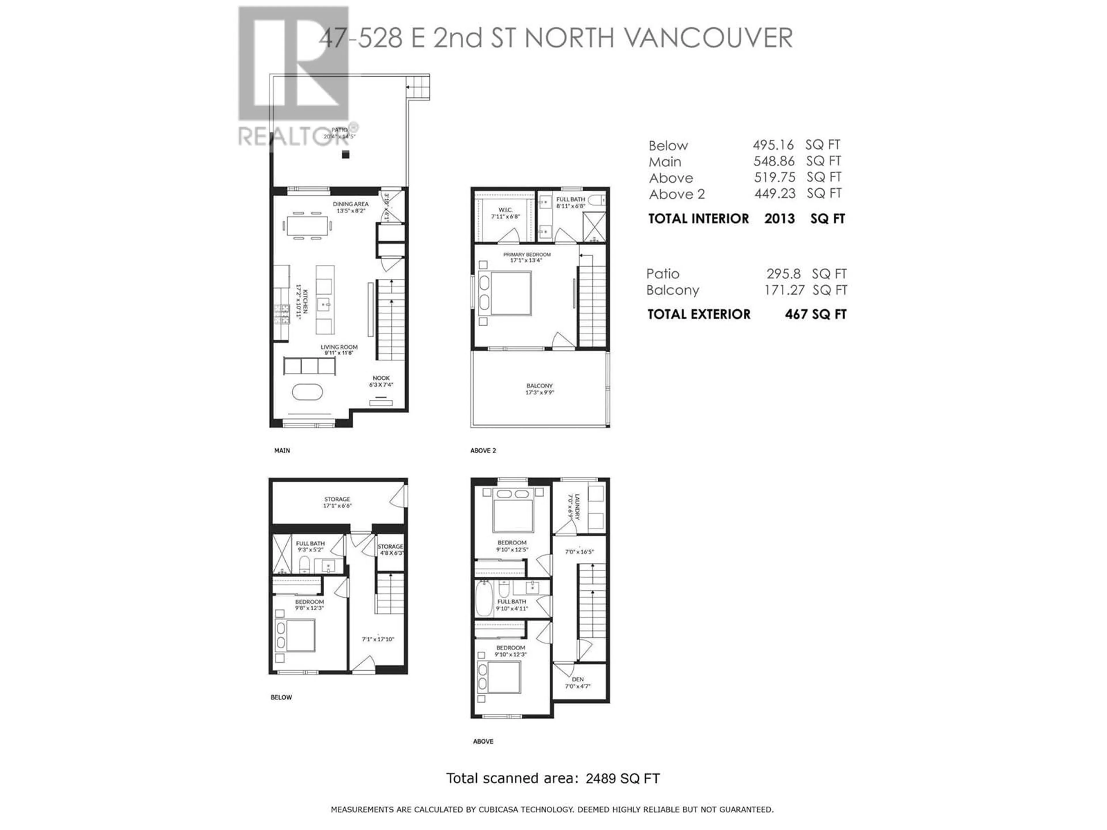 Floor plan for 47 528 E 2ND STREET, North Vancouver British Columbia V7L0G8