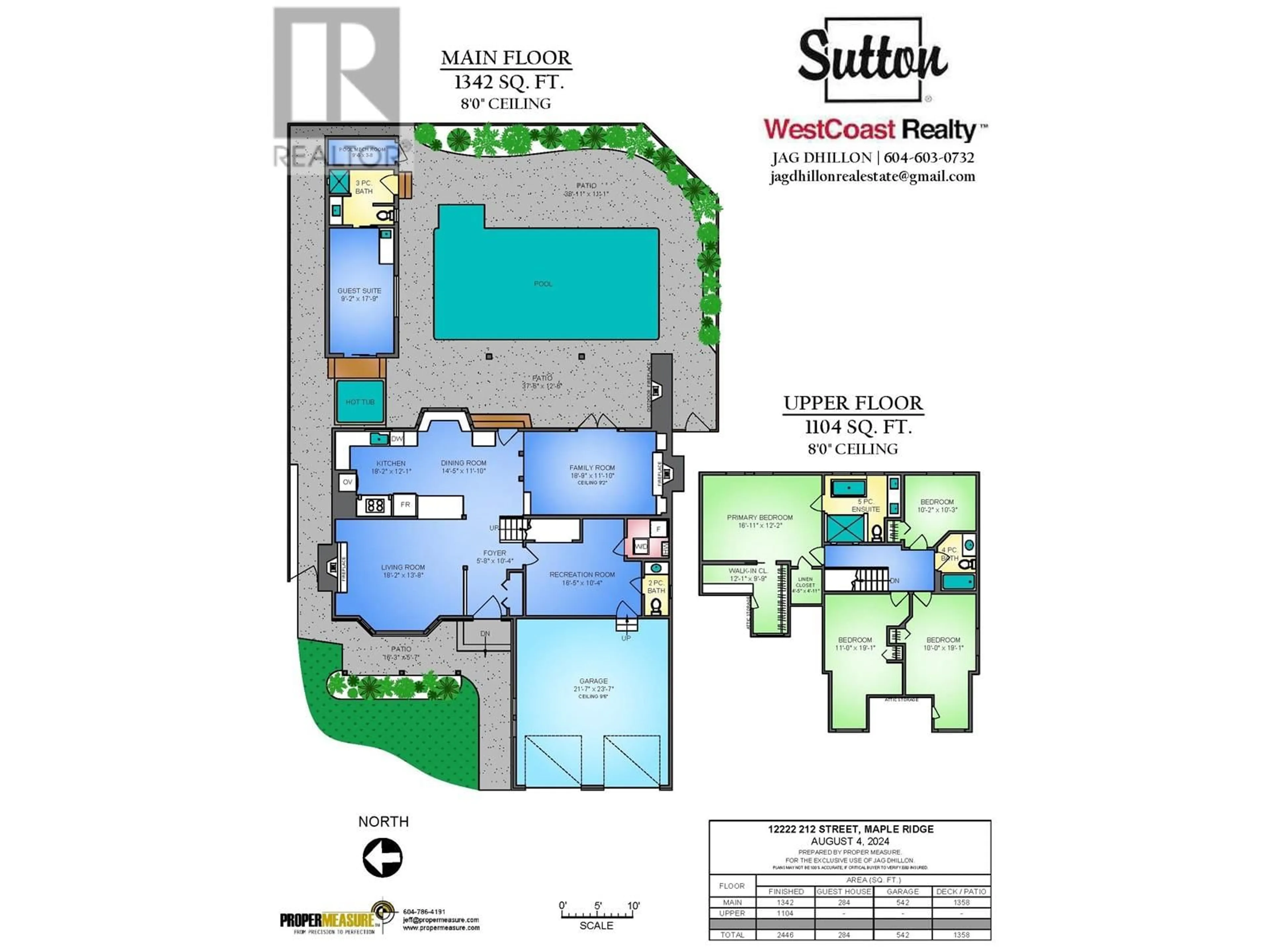 Floor plan for 12222 212 STREET, Maple Ridge British Columbia V2X8S3