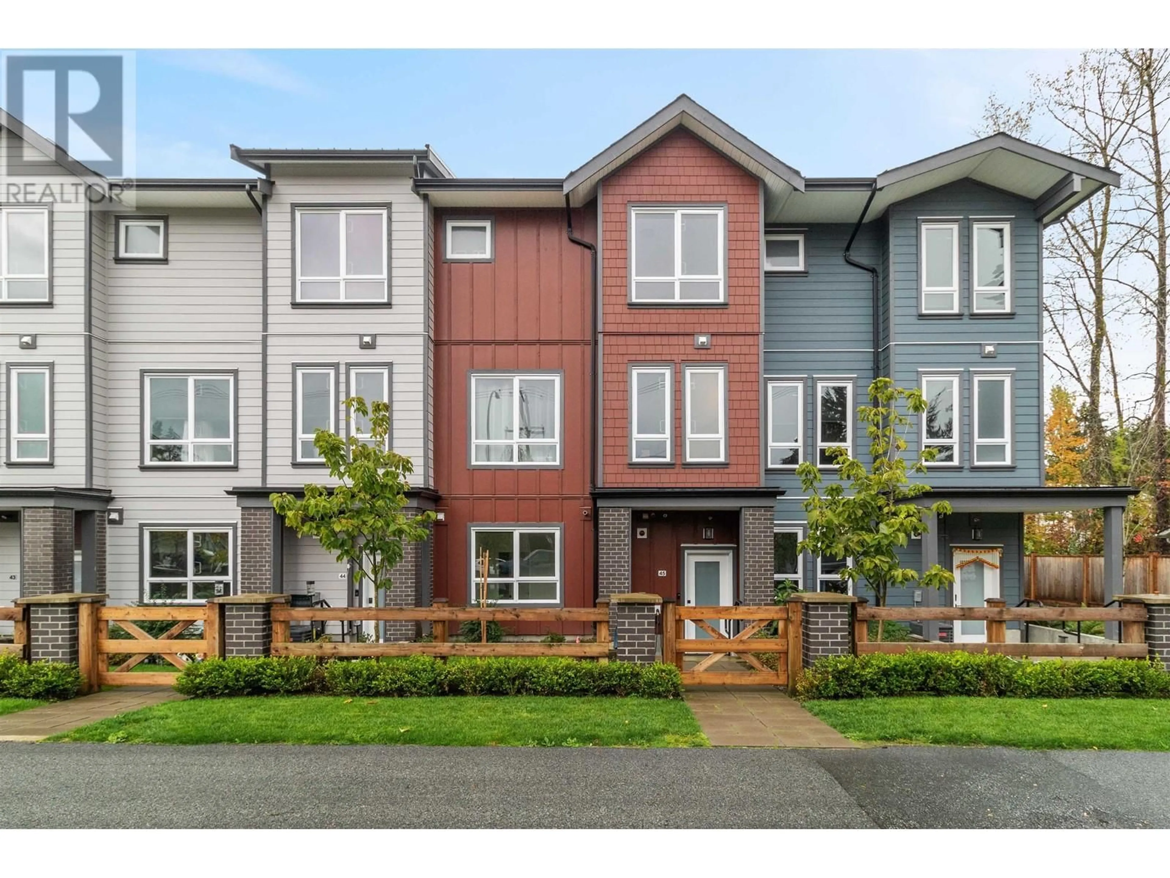 A pic from exterior of the house or condo, the fenced backyard for 45 11851 232 STREET, Maple Ridge British Columbia V2X6S8