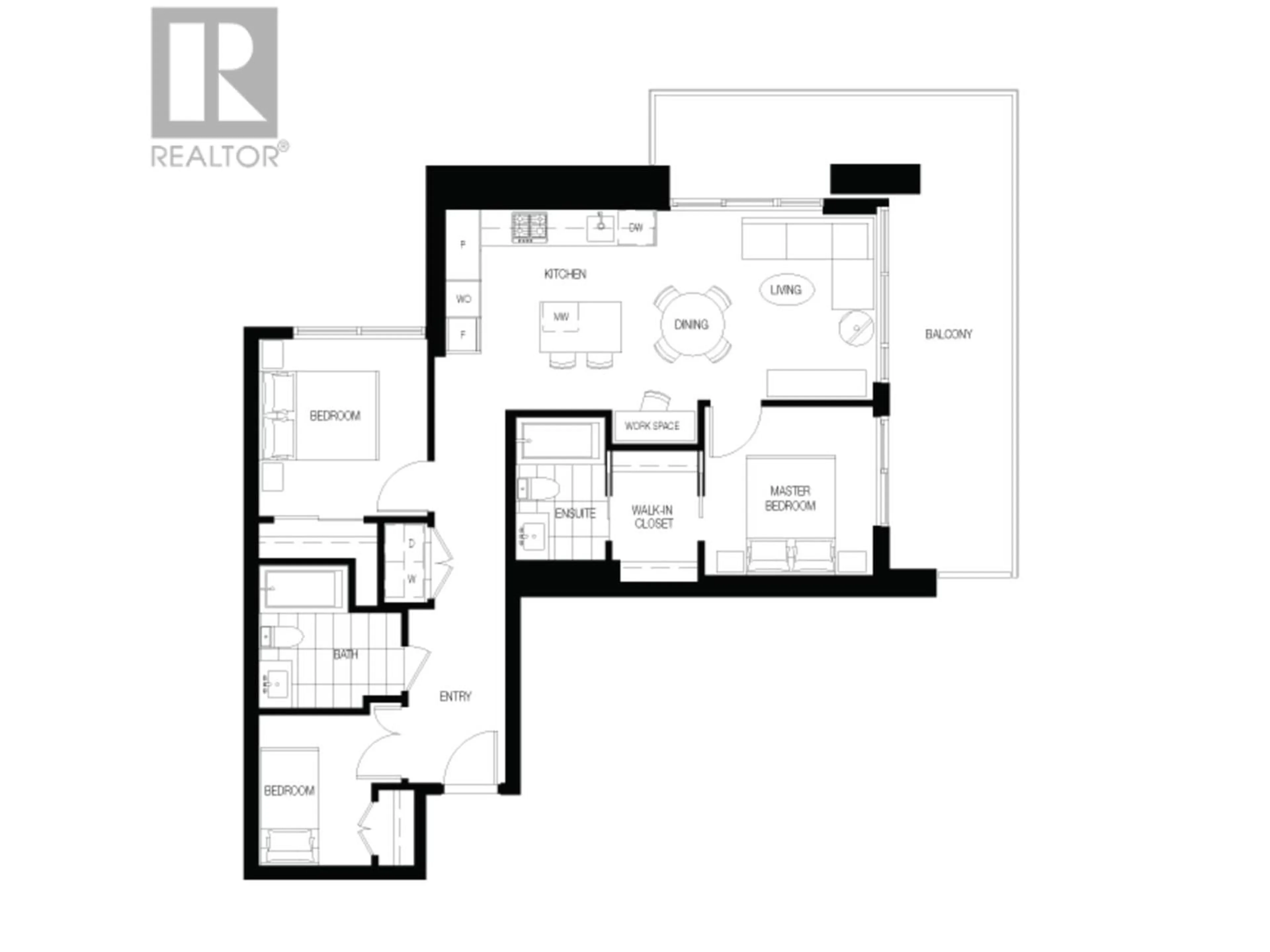 Floor plan for 701 3833 EVERGREEN PLACE, Burnaby British Columbia V3J0M2