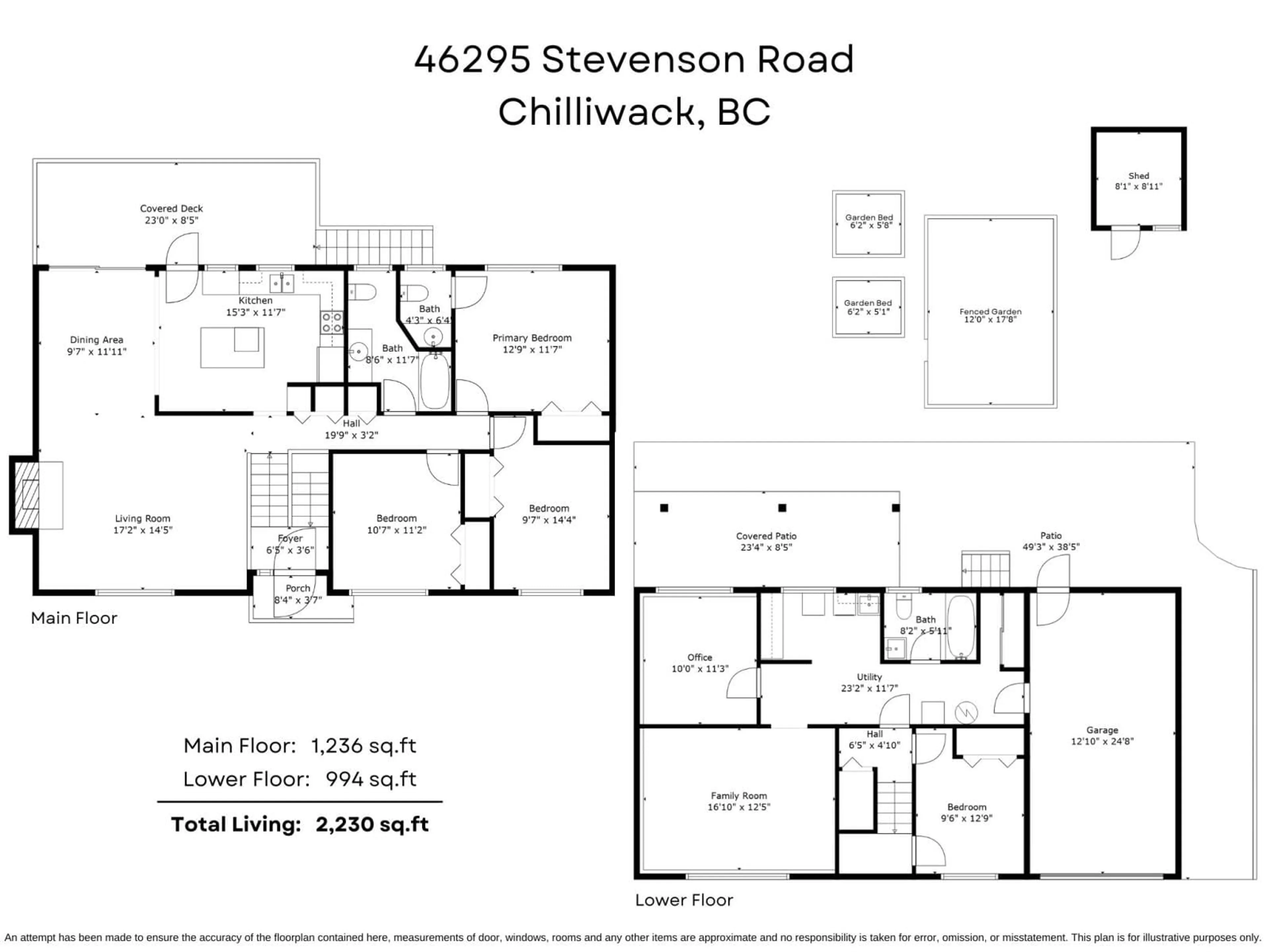 Floor plan for 46295 STEVENSON ROAD, Chilliwack British Columbia V2R2R5