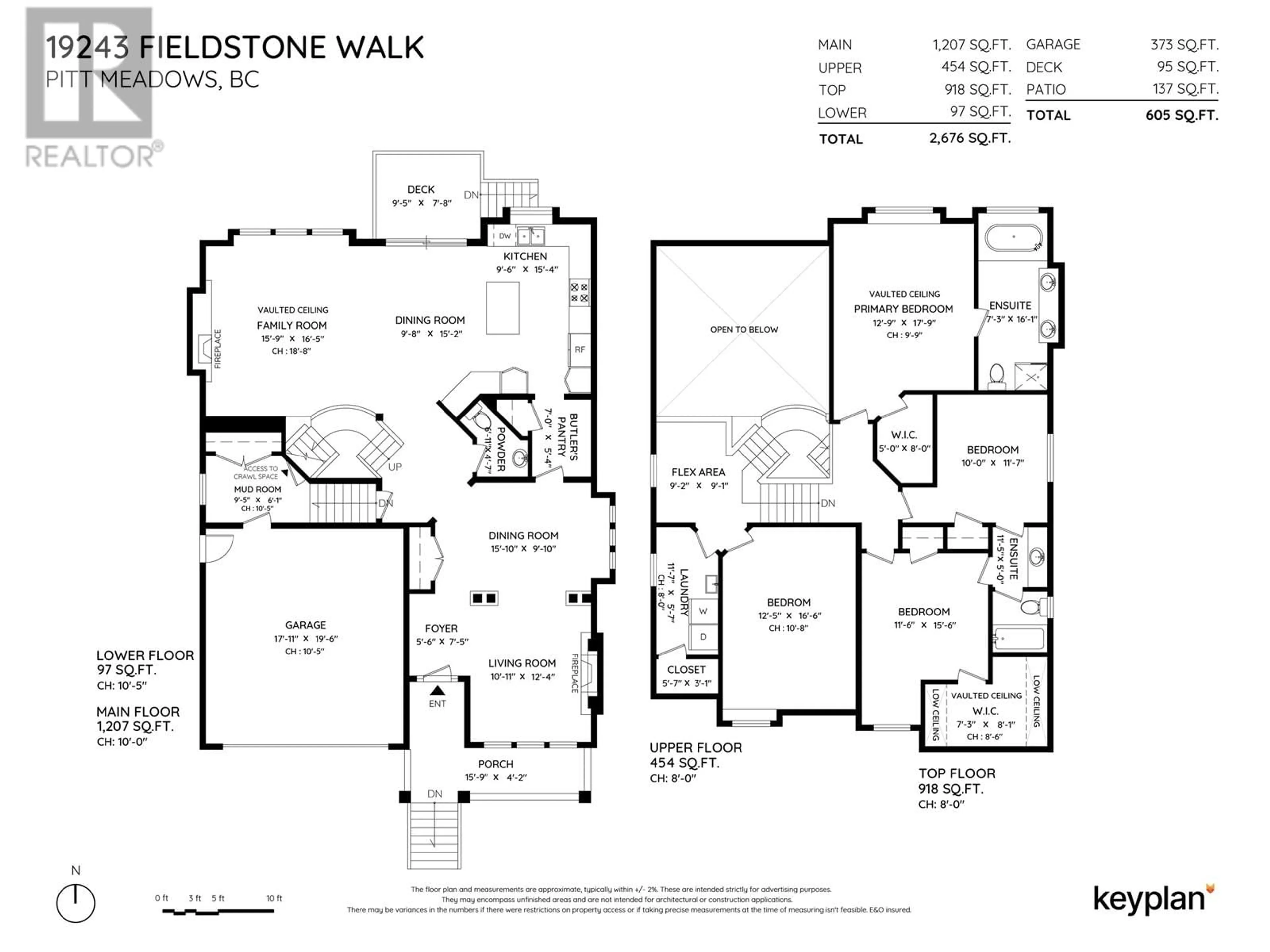 Floor plan for 19243 FIELDSTONE WALK, Pitt Meadows British Columbia V3Y2X1