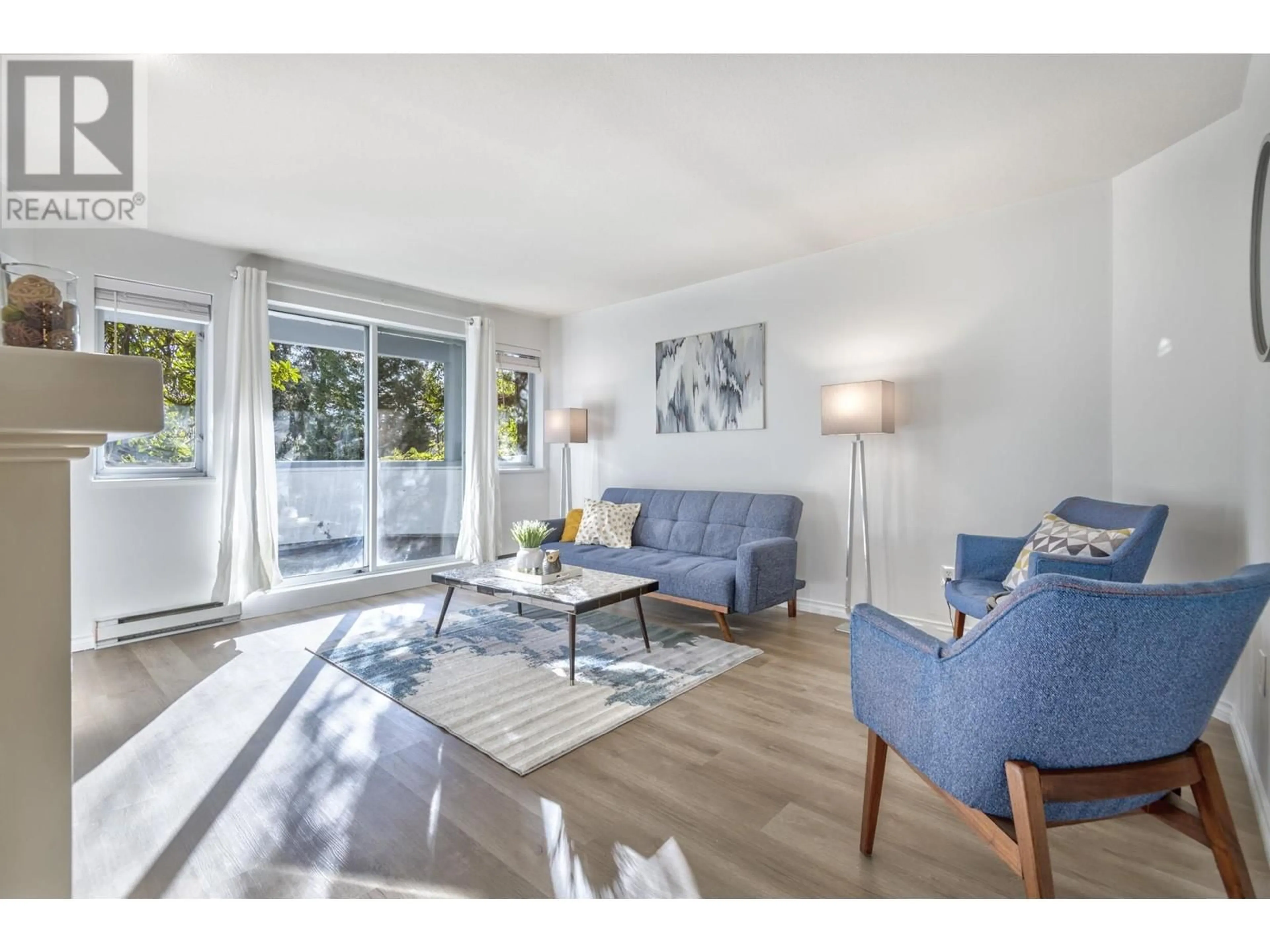 Living room, wood floors for 105 525 AUSTIN AVENUE, Coquitlam British Columbia V3K3M6