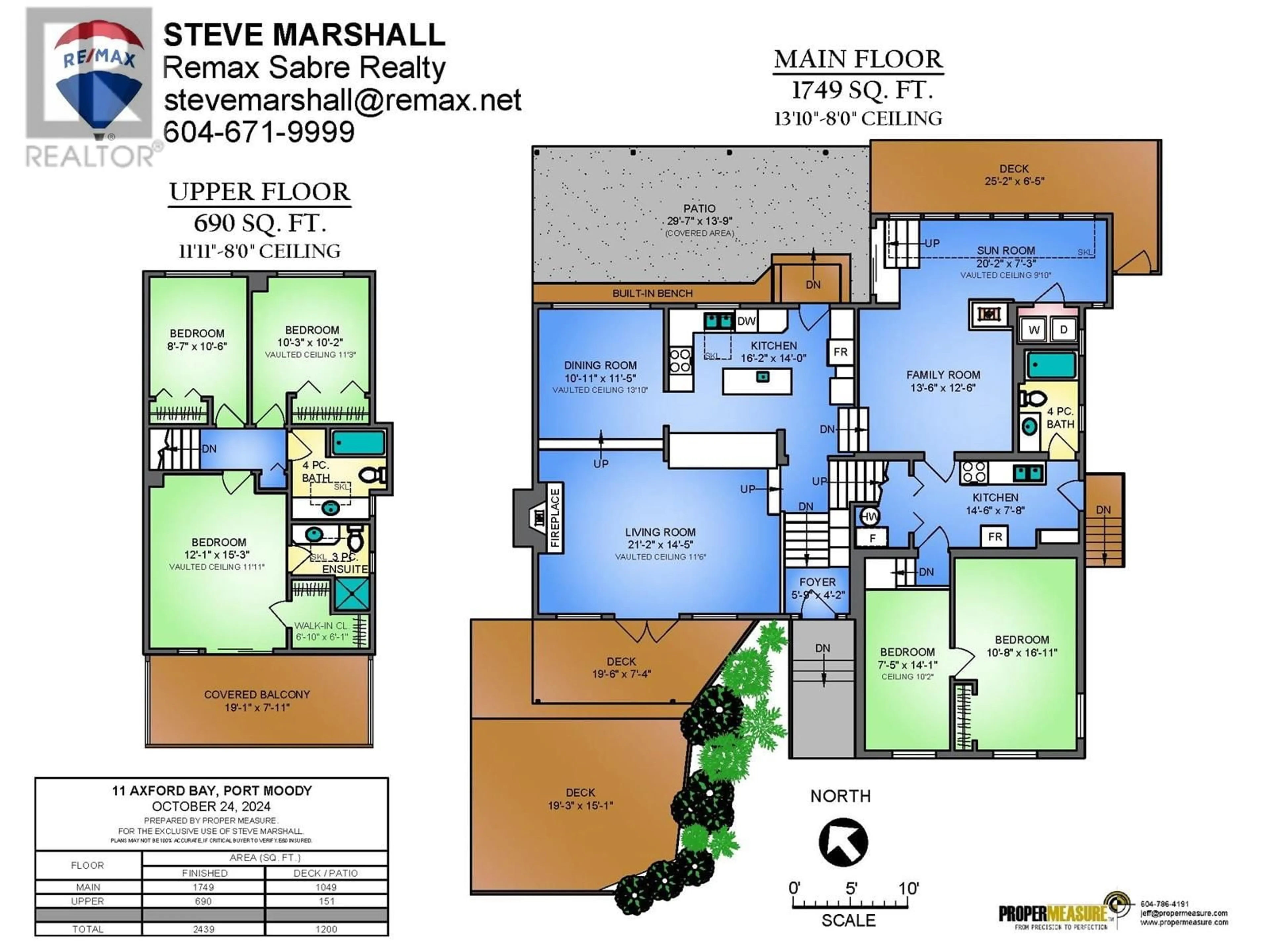 Floor plan for 11 AXFORD BAY, Port Moody British Columbia V3H3R4