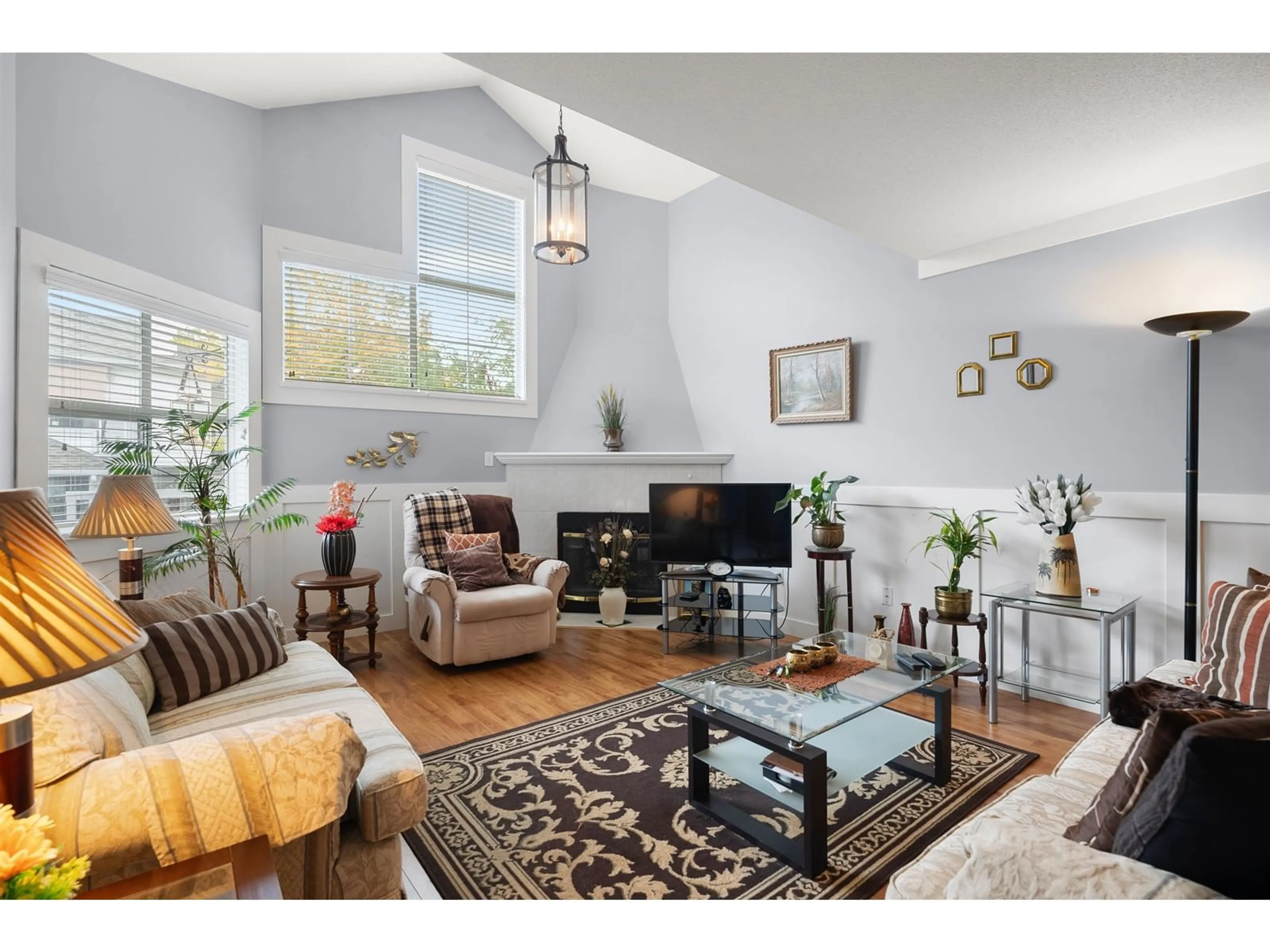 Living room, wood floors for 1407 21937 48 AVENUE, Langley British Columbia V3A8C3