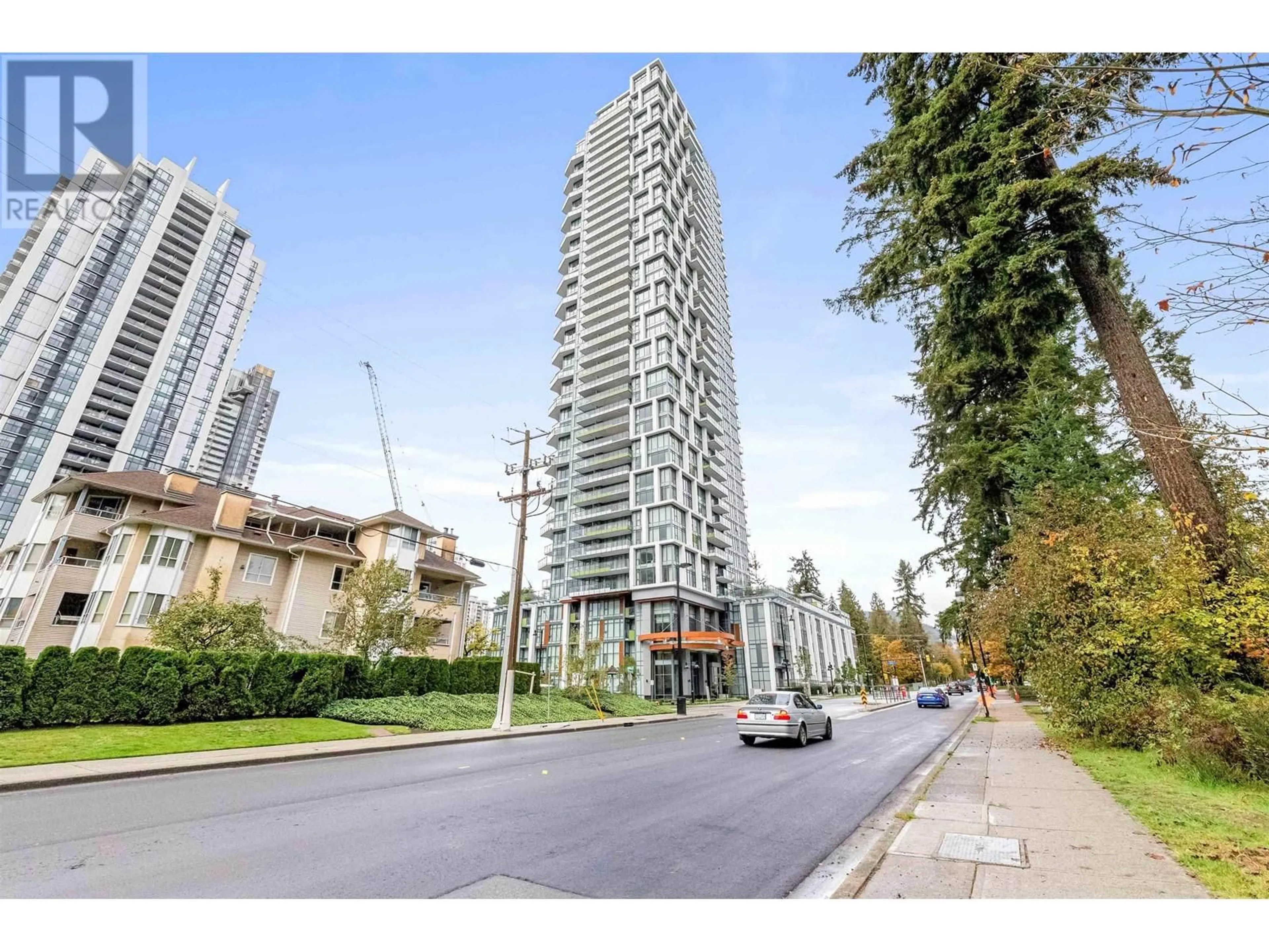 A pic from exterior of the house or condo, the street view for 2607 1182 WESTWOOD STREET, Coquitlam British Columbia V3B0T9