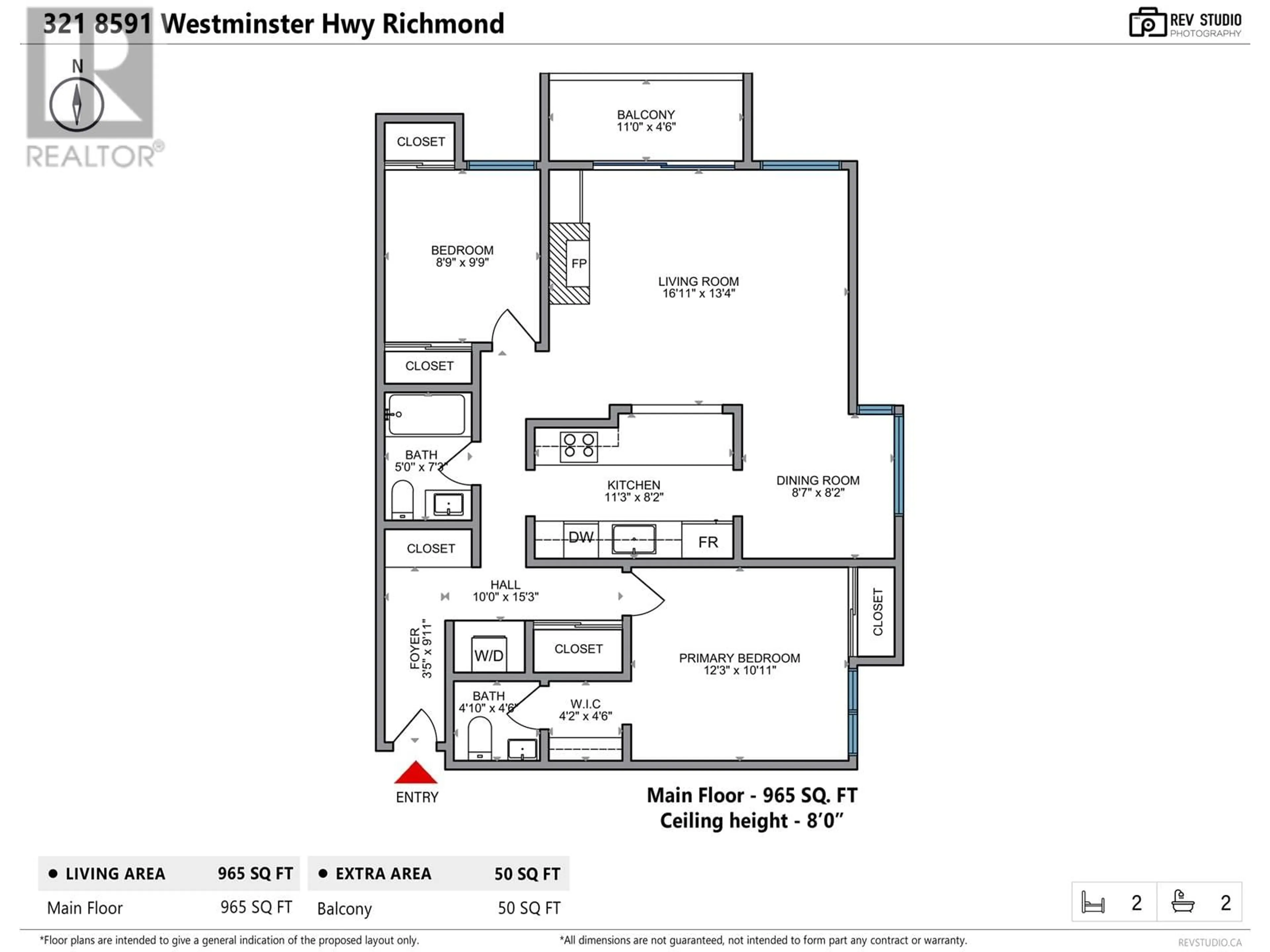 Floor plan for 321 8591 WESTMINSTER HIGHWAY, Richmond British Columbia V6X3E2