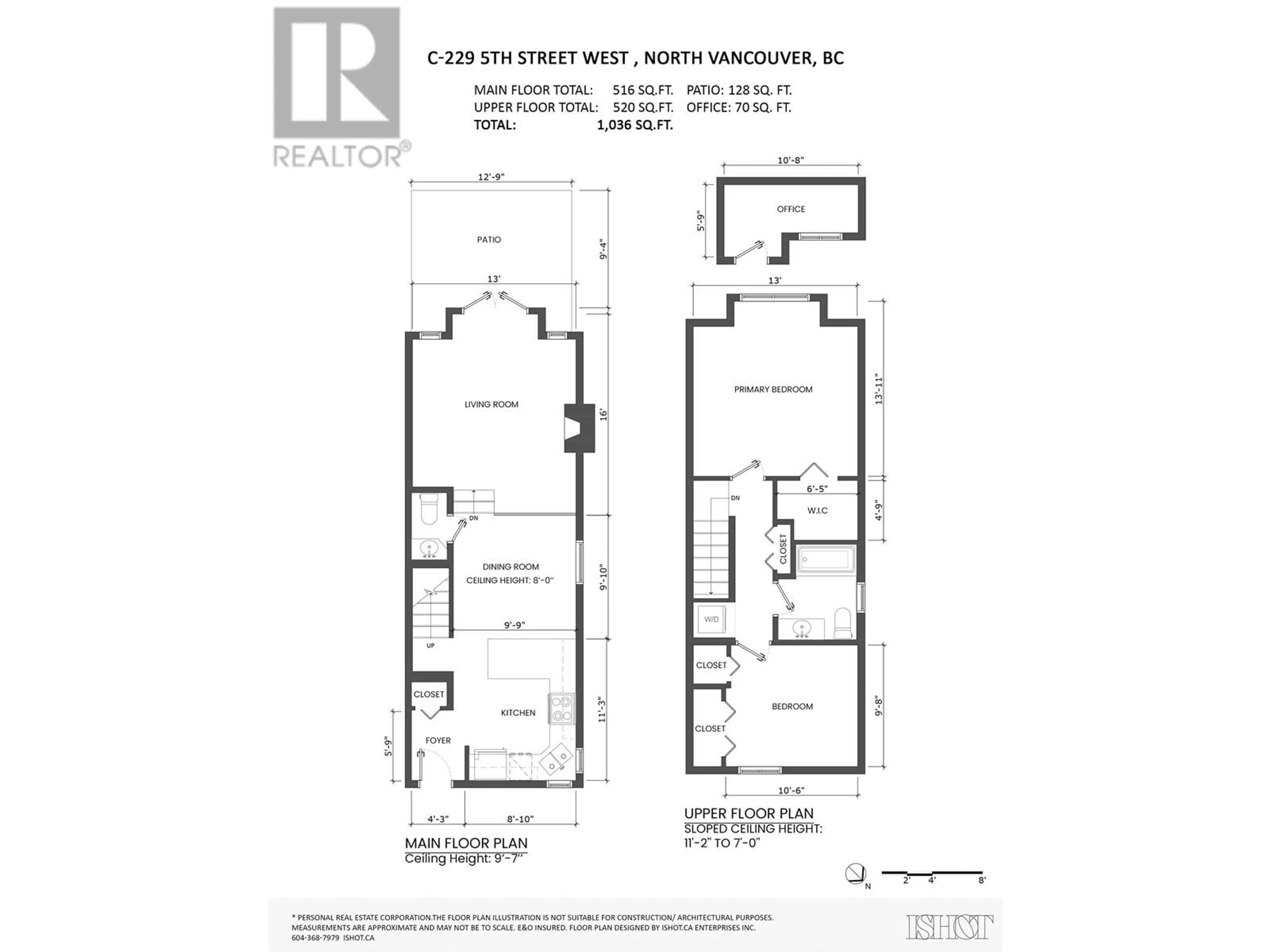 Floor plan for C 229 W 5TH STREET, North Vancouver British Columbia V7M1J9