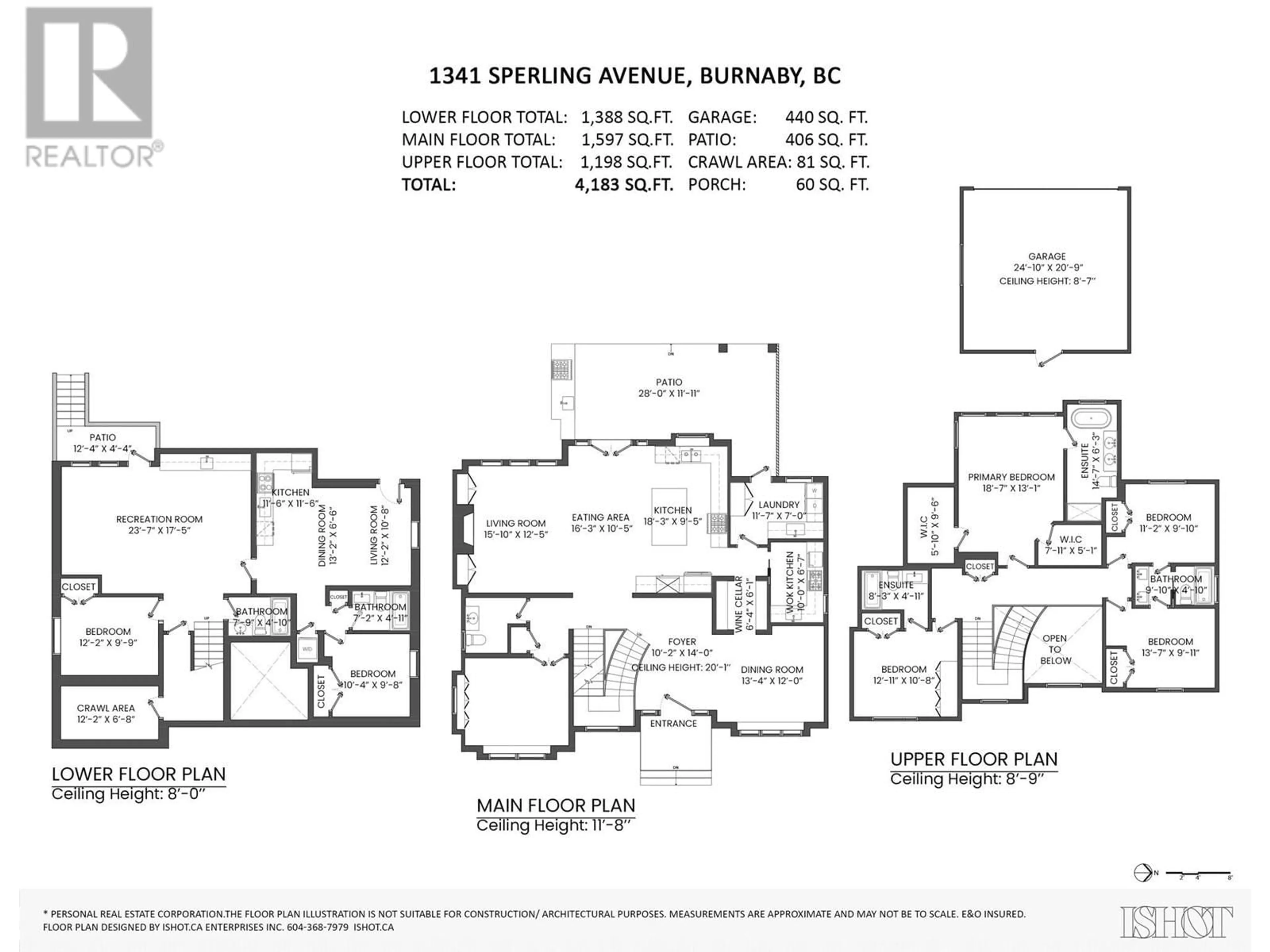 Floor plan for 1341 SPERLING AVENUE, Burnaby British Columbia V5B4J6