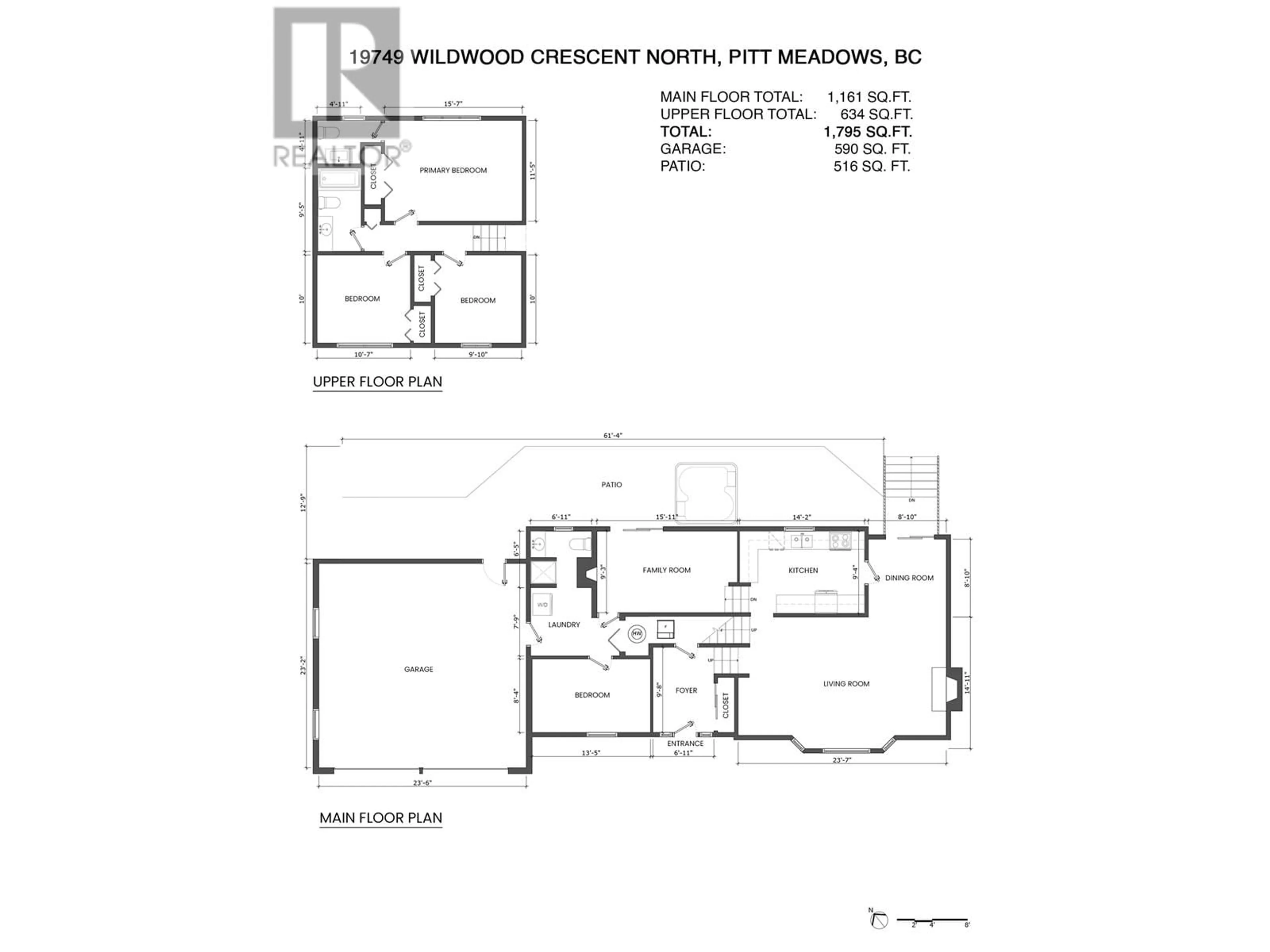 Floor plan for 19749 N WILDWOOD CRESCENT, Pitt Meadows British Columbia V3Y1M5