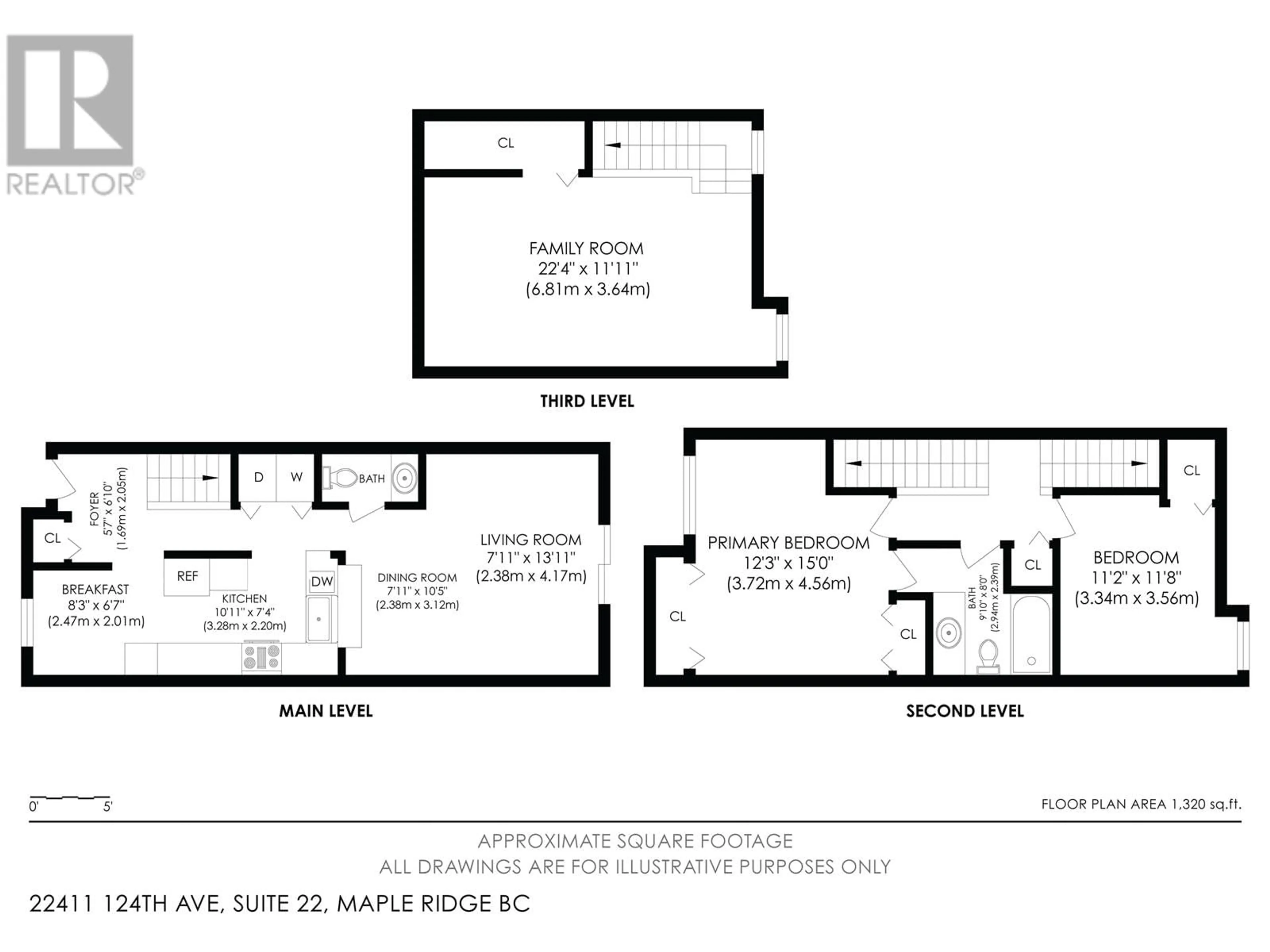 Floor plan for 22 22411 124 AVENUE, Maple Ridge British Columbia V2X0H4