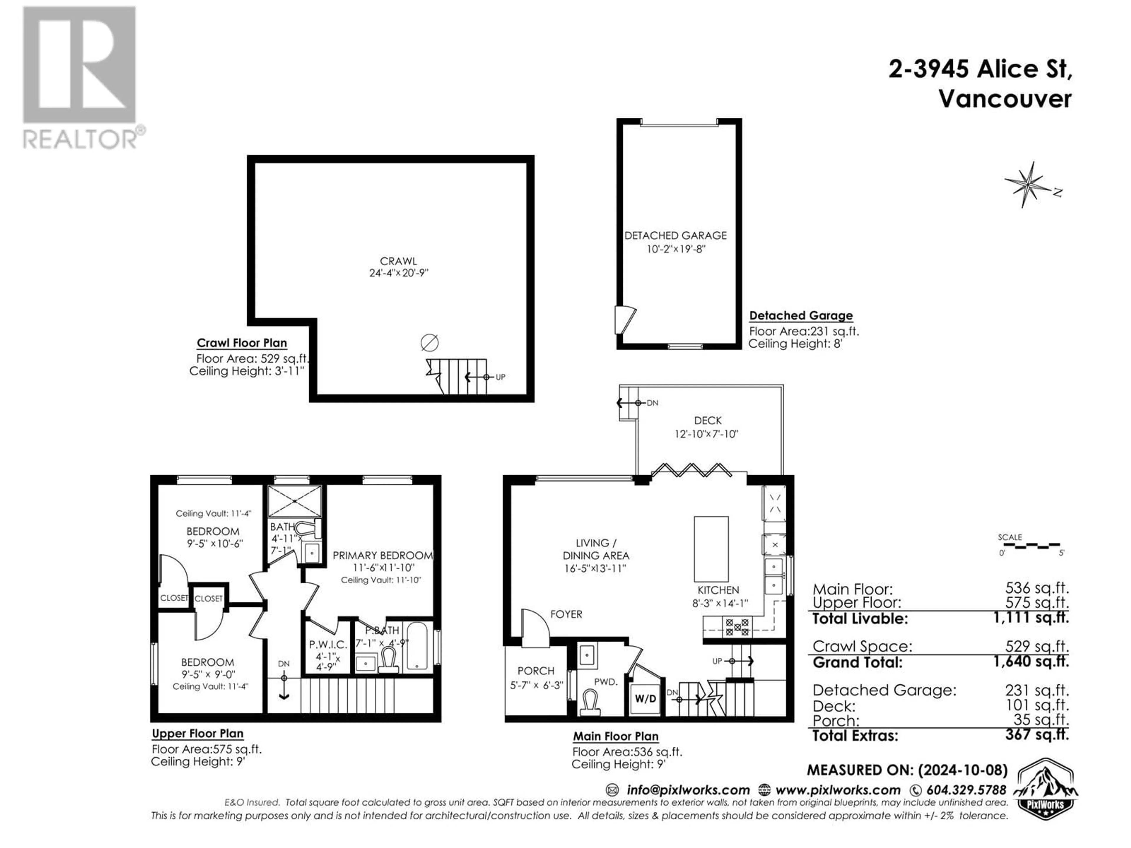 Floor plan for 2 3945 ALICE STREET, Vancouver British Columbia V5N4J6