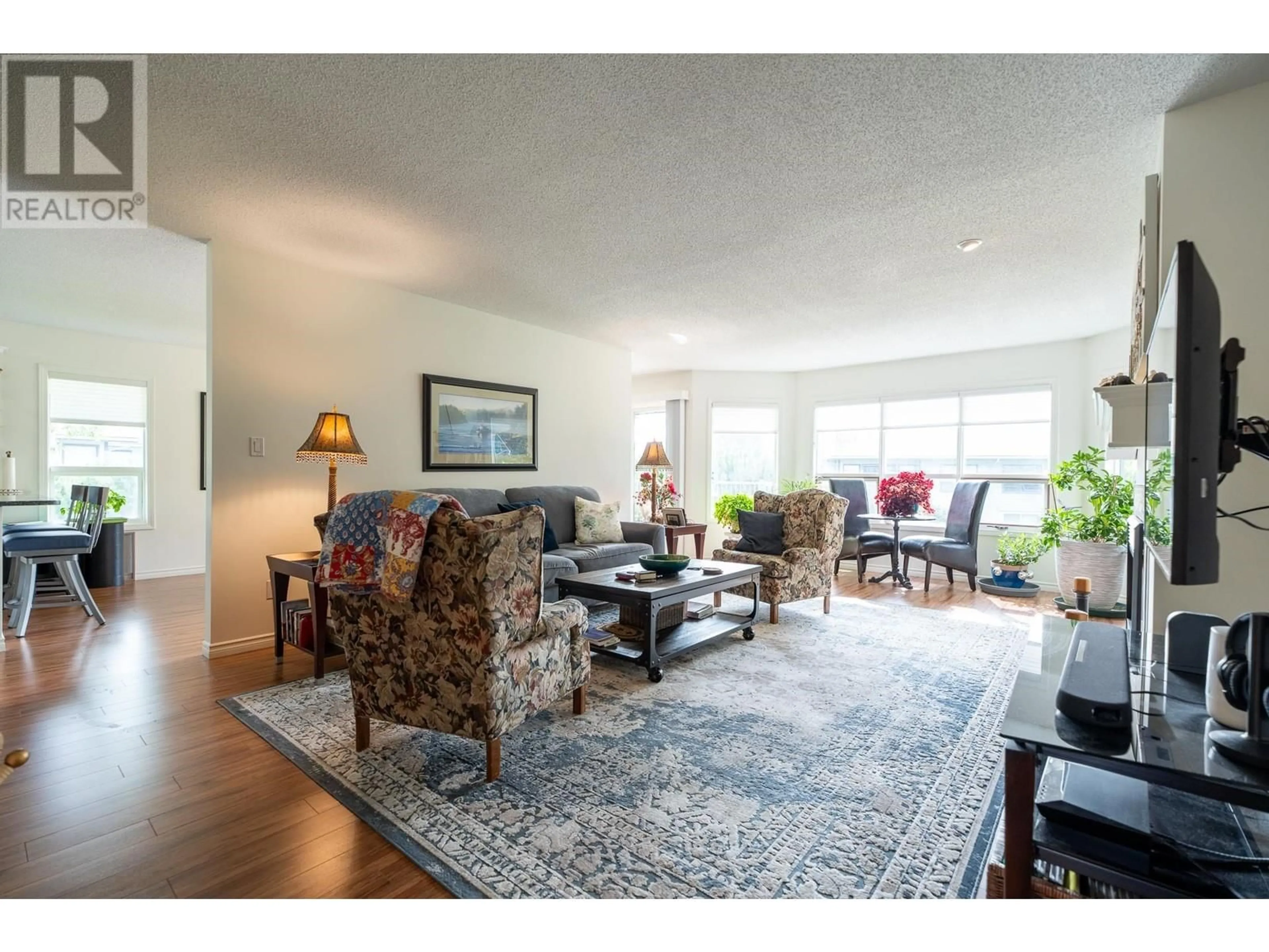 Living room, wood floors for 108 801 PRESTON ROAD, Prince George British Columbia V2K4S5