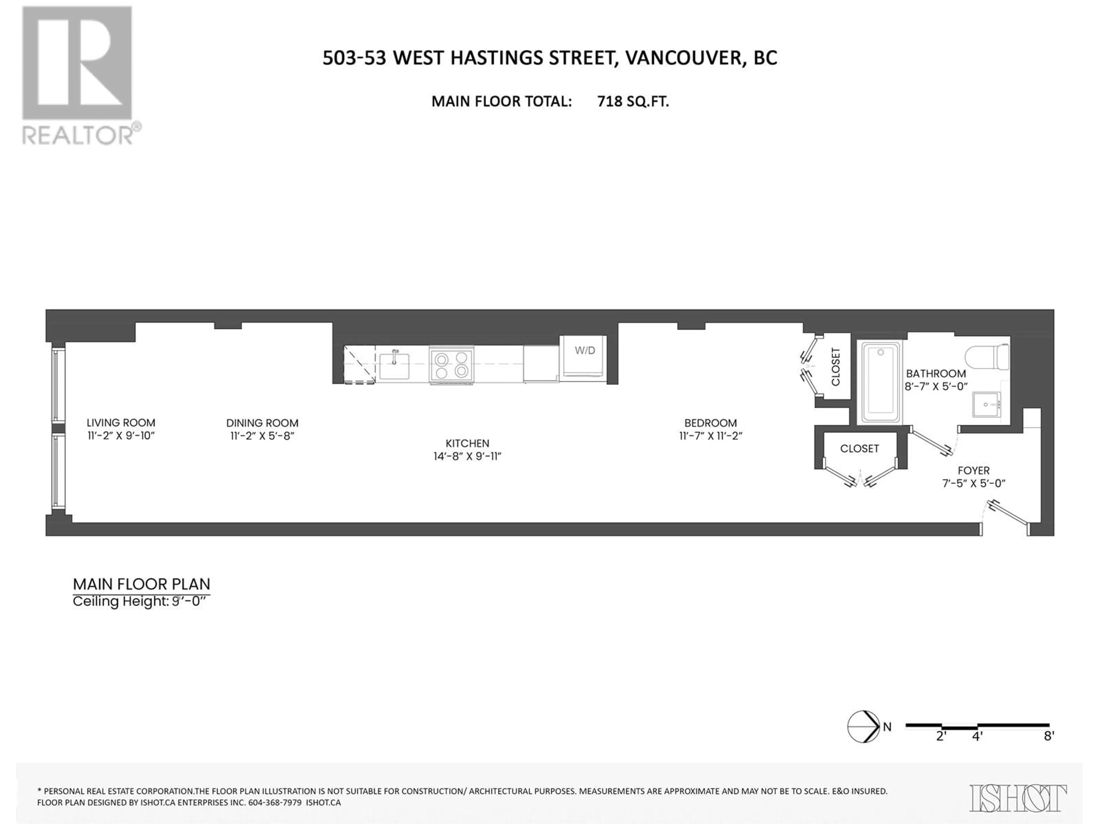 Floor plan for 503 53 W HASTINGS STREET, Vancouver British Columbia V6B1G4