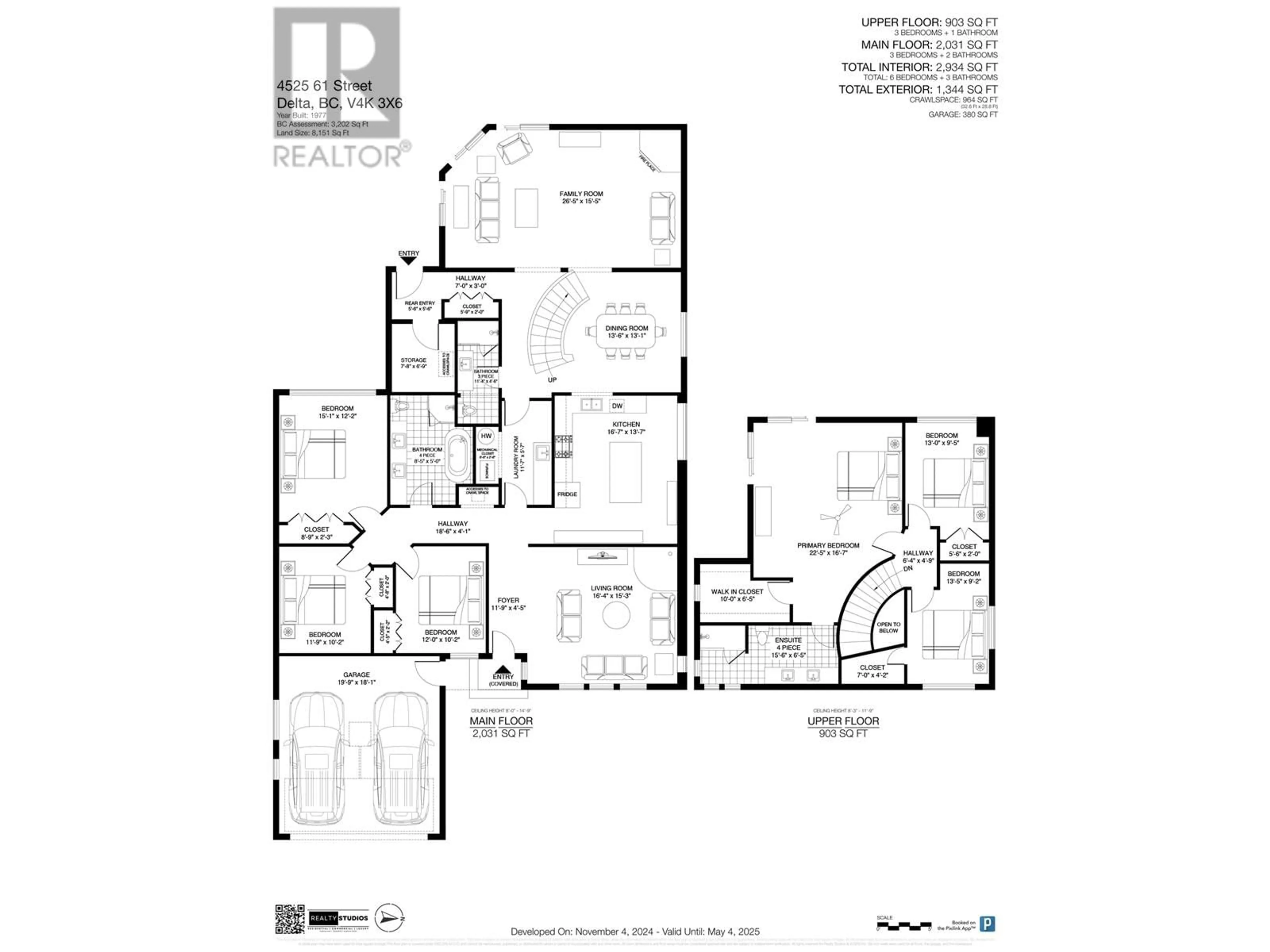 Floor plan for 4525 61 STREET, Delta British Columbia V4K3X6