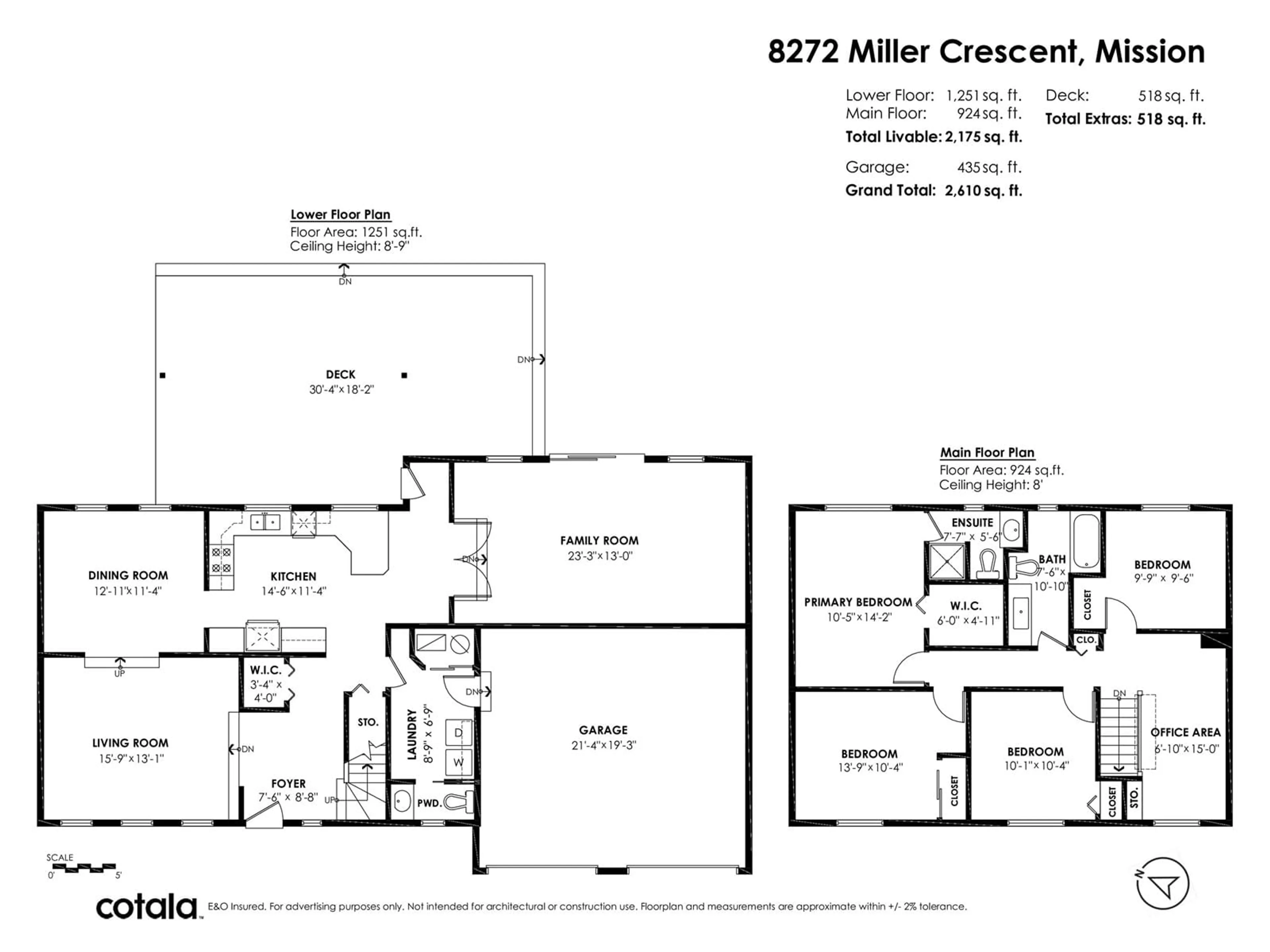 Floor plan for 8272 MILLER CRESCENT, Mission British Columbia V2V6H8