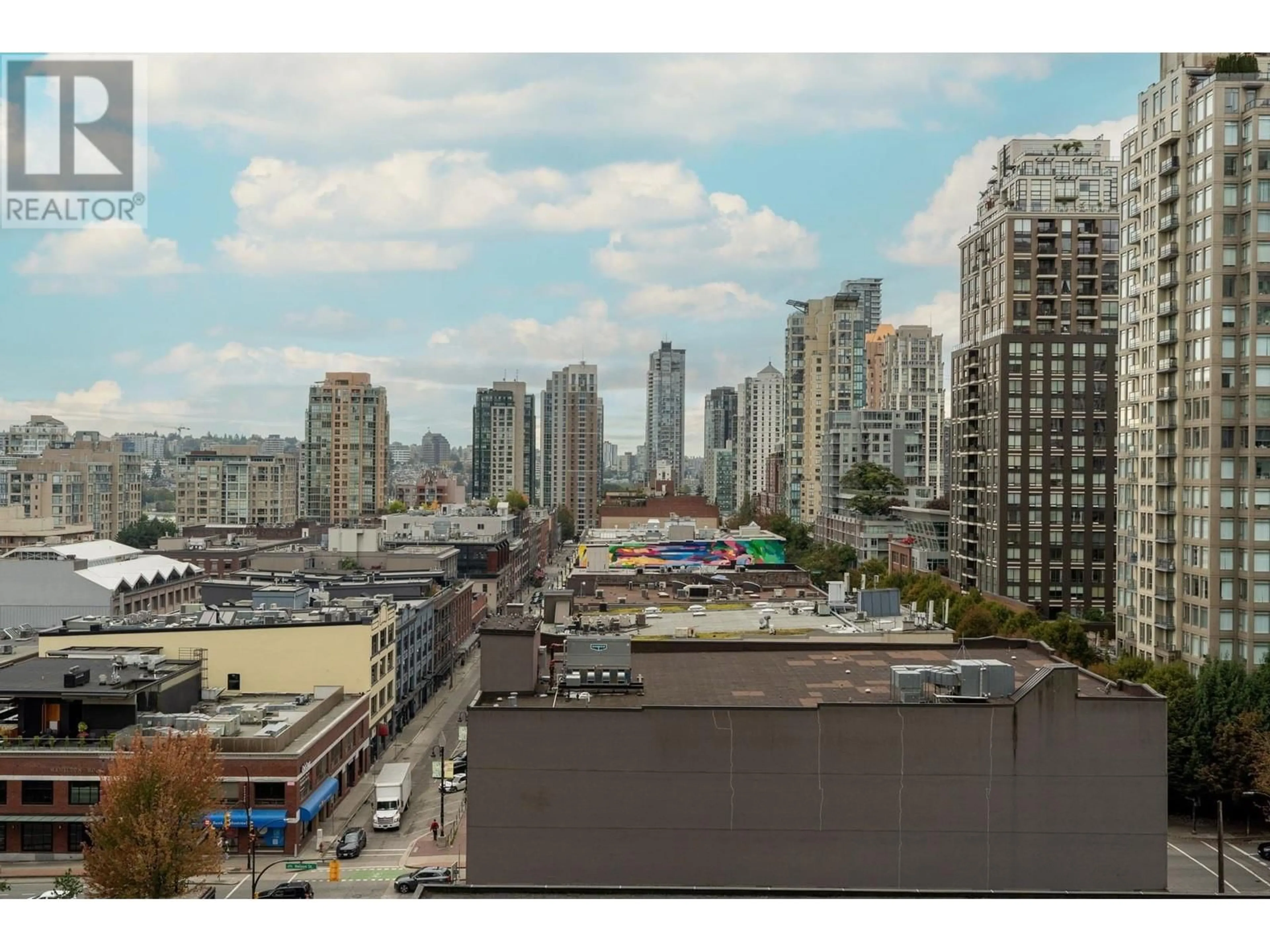 A pic from exterior of the house or condo, the view of city buildings for 1109 928 HOMER STREET, Vancouver British Columbia V6B2W7