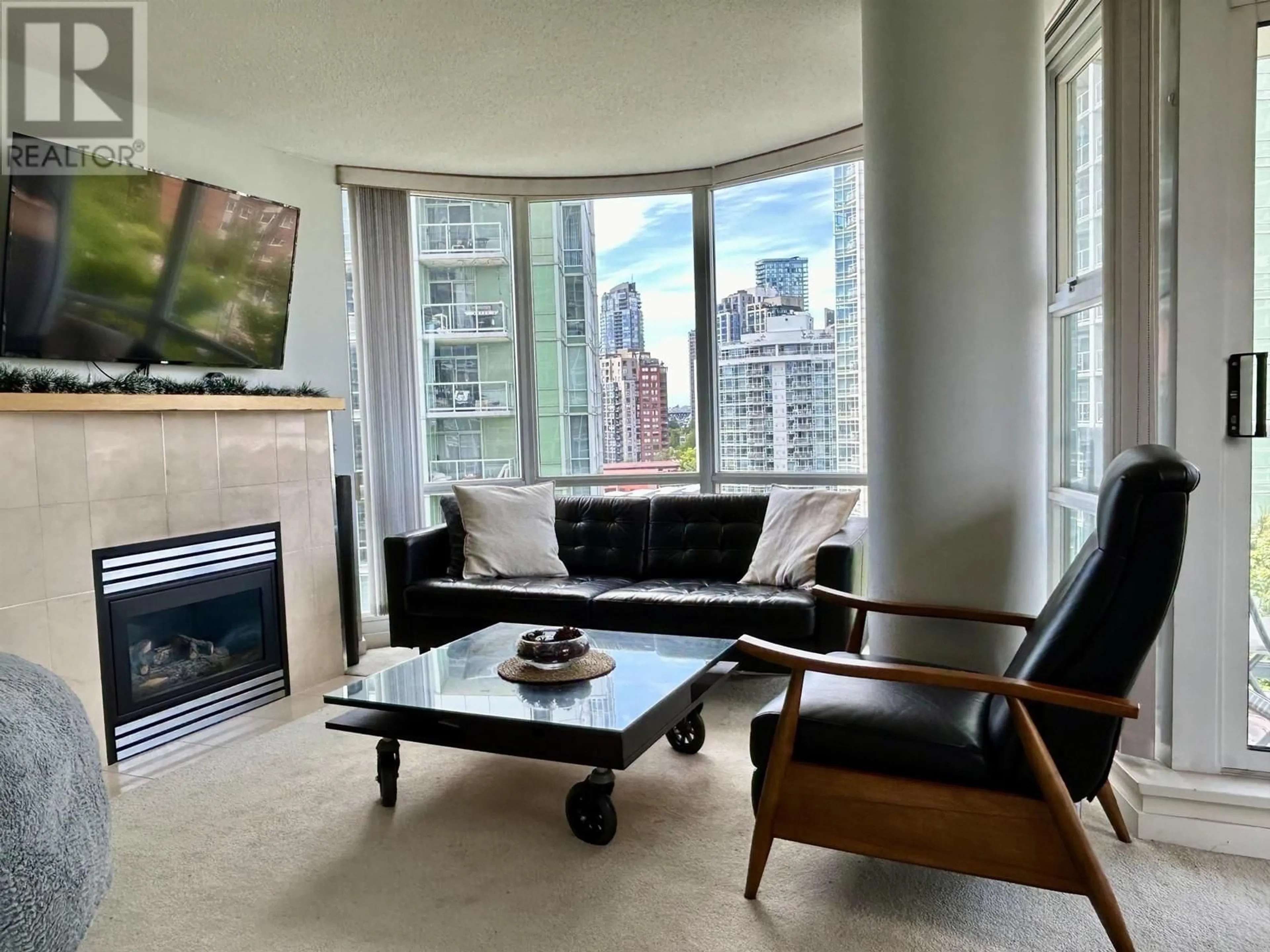 Living room, wood floors for 1106 1077 MARINASIDE CRESCENT, Vancouver British Columbia V6Z2Z5