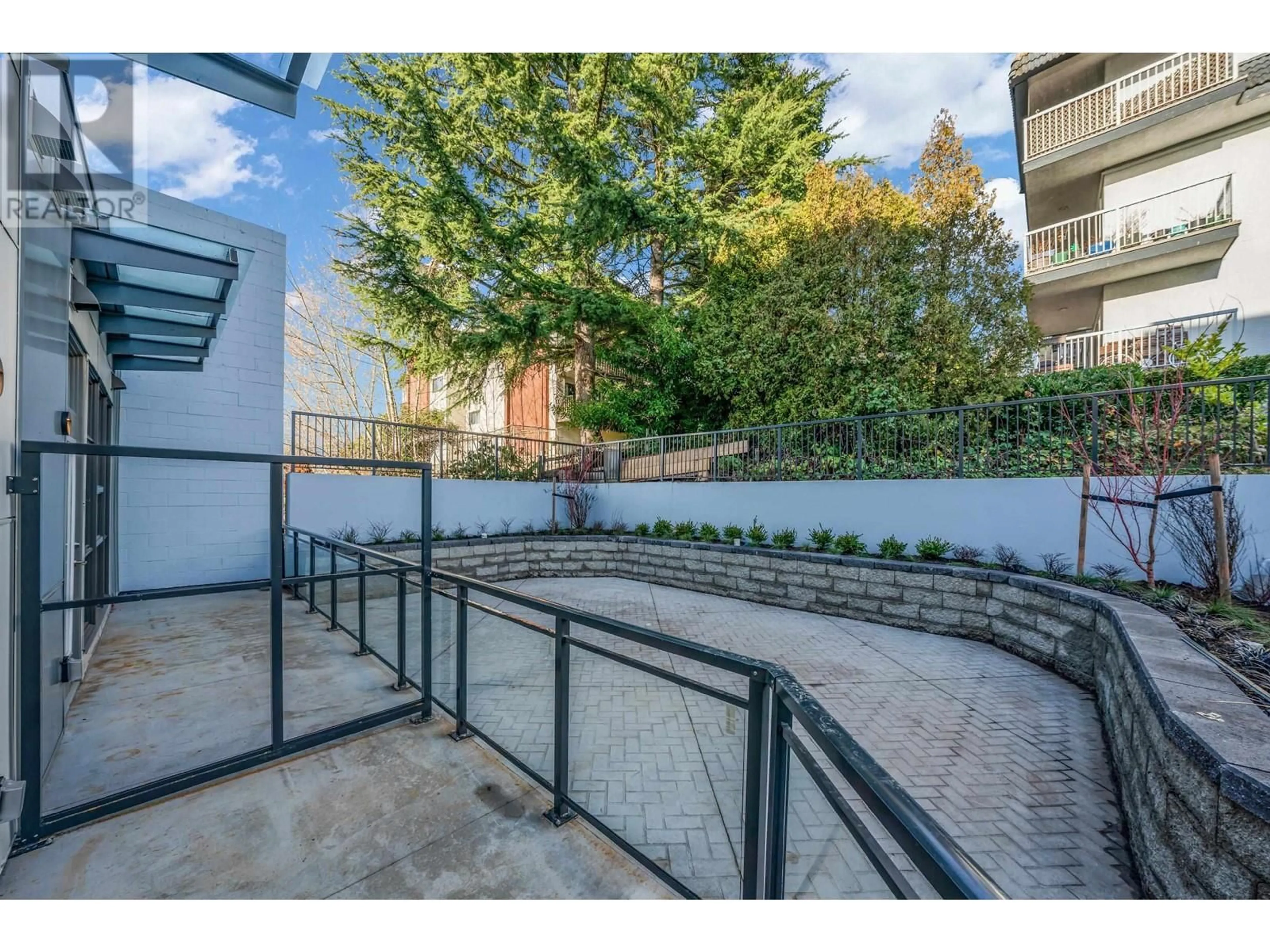 Patio, the fenced backyard for 202 5535 HASTINGS STREET, Burnaby British Columbia V5B1R2