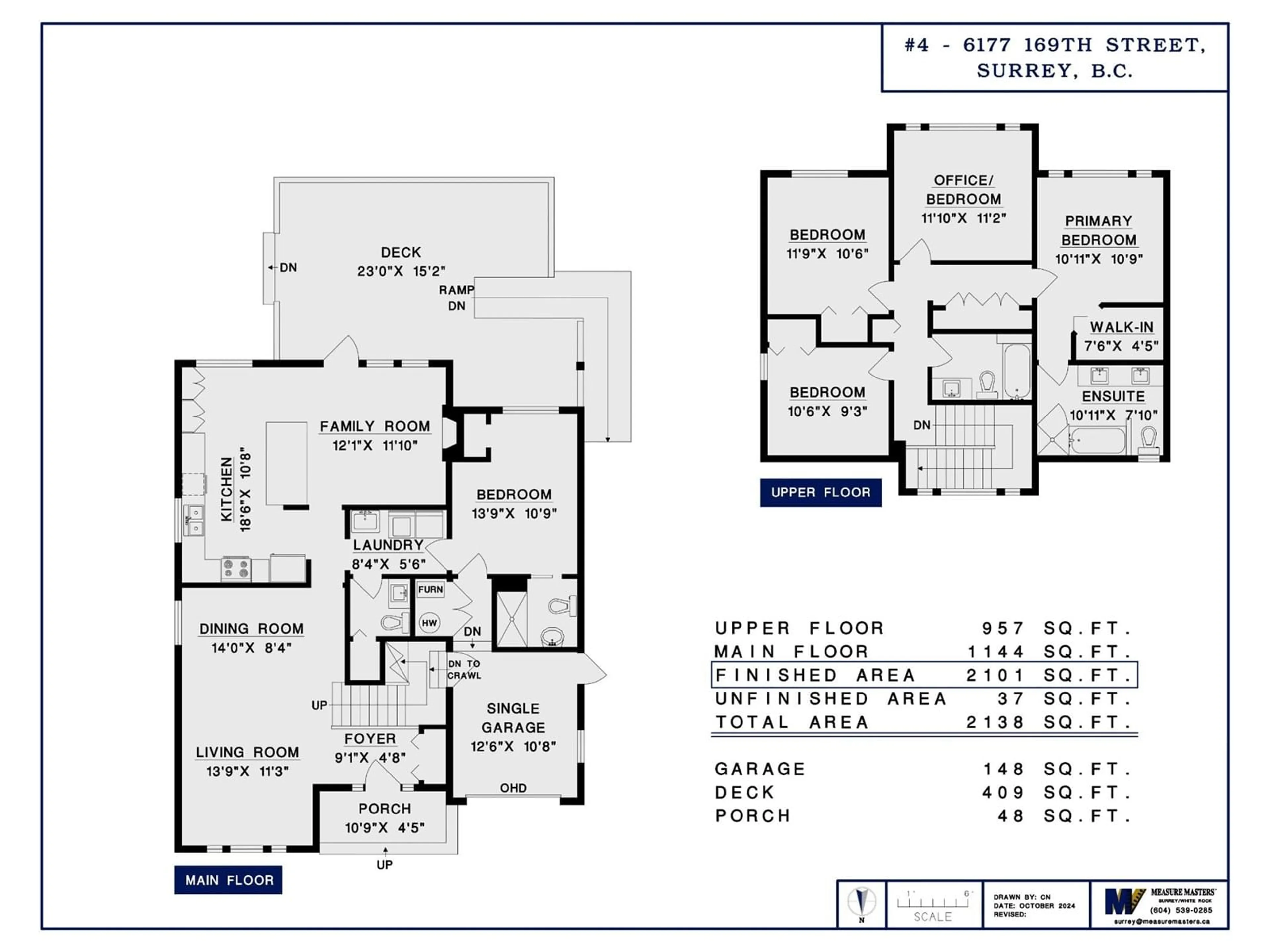 Floor plan for 4 6177 169 STREET, Surrey British Columbia V3S9E8