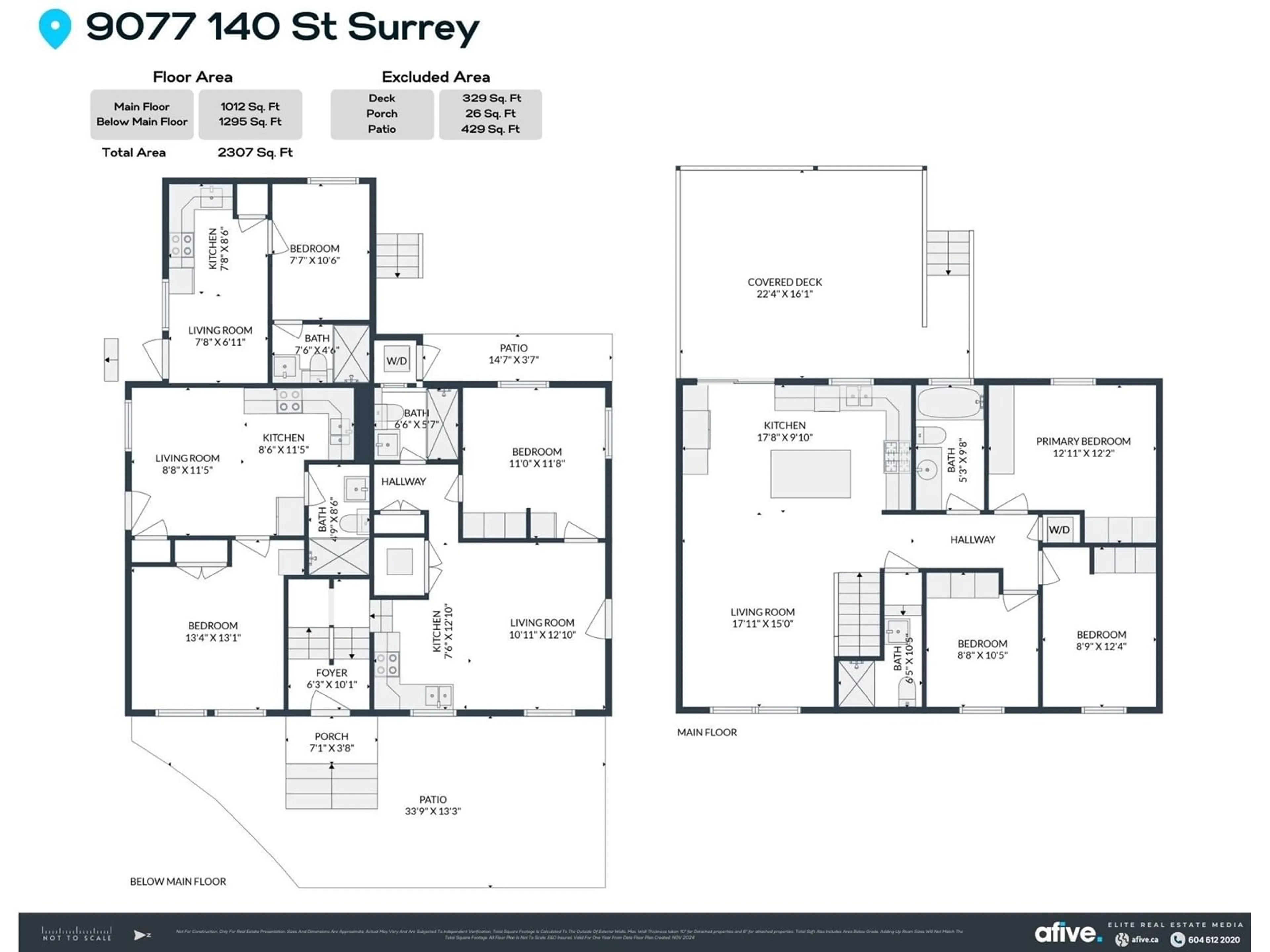 Floor plan for 9077 140 STREET, Surrey British Columbia V3V5Y8