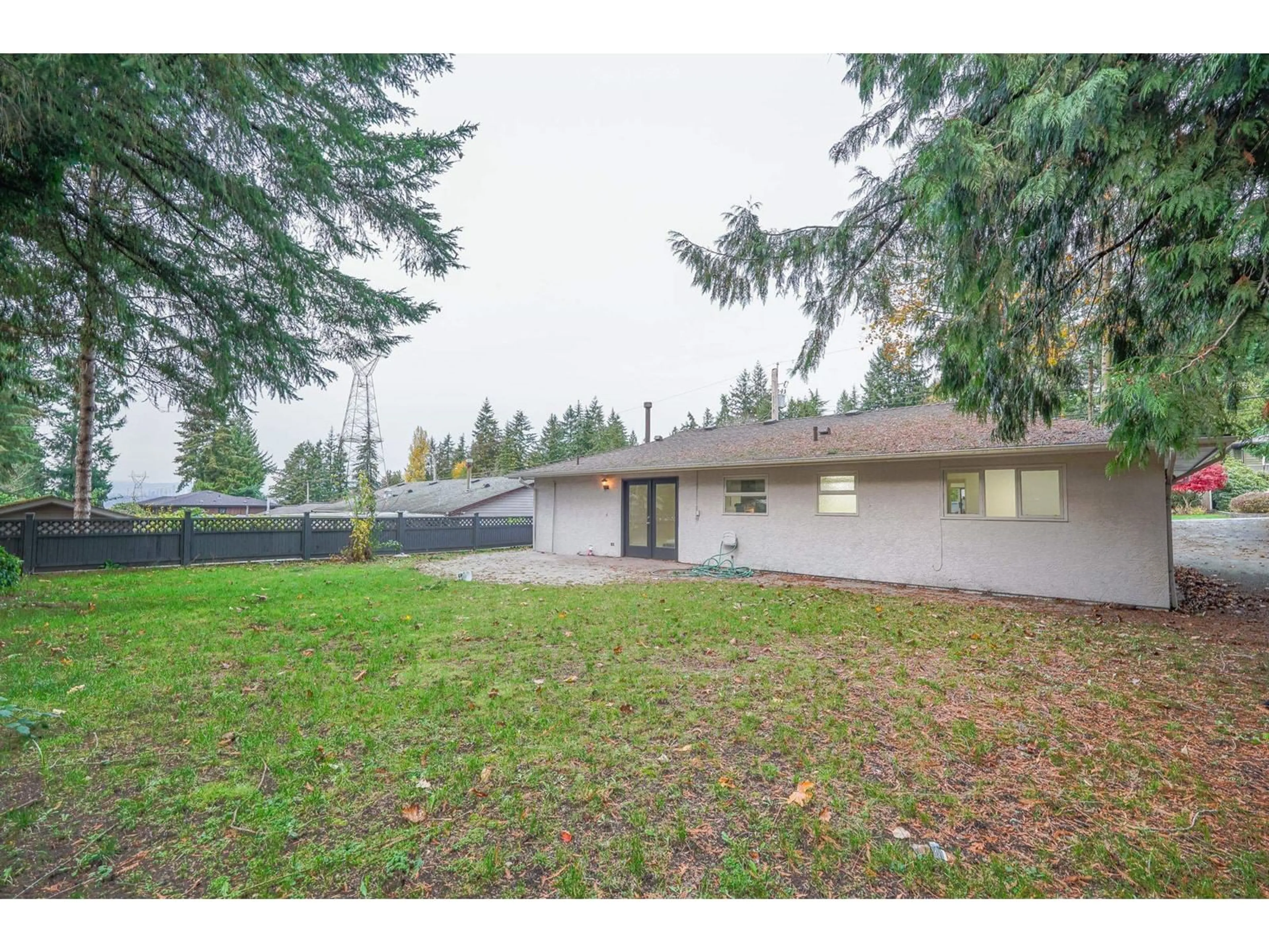 Frontside or backside of a home, the fenced backyard for 8577 TERRACE DRIVE, Delta British Columbia V4C3Z3