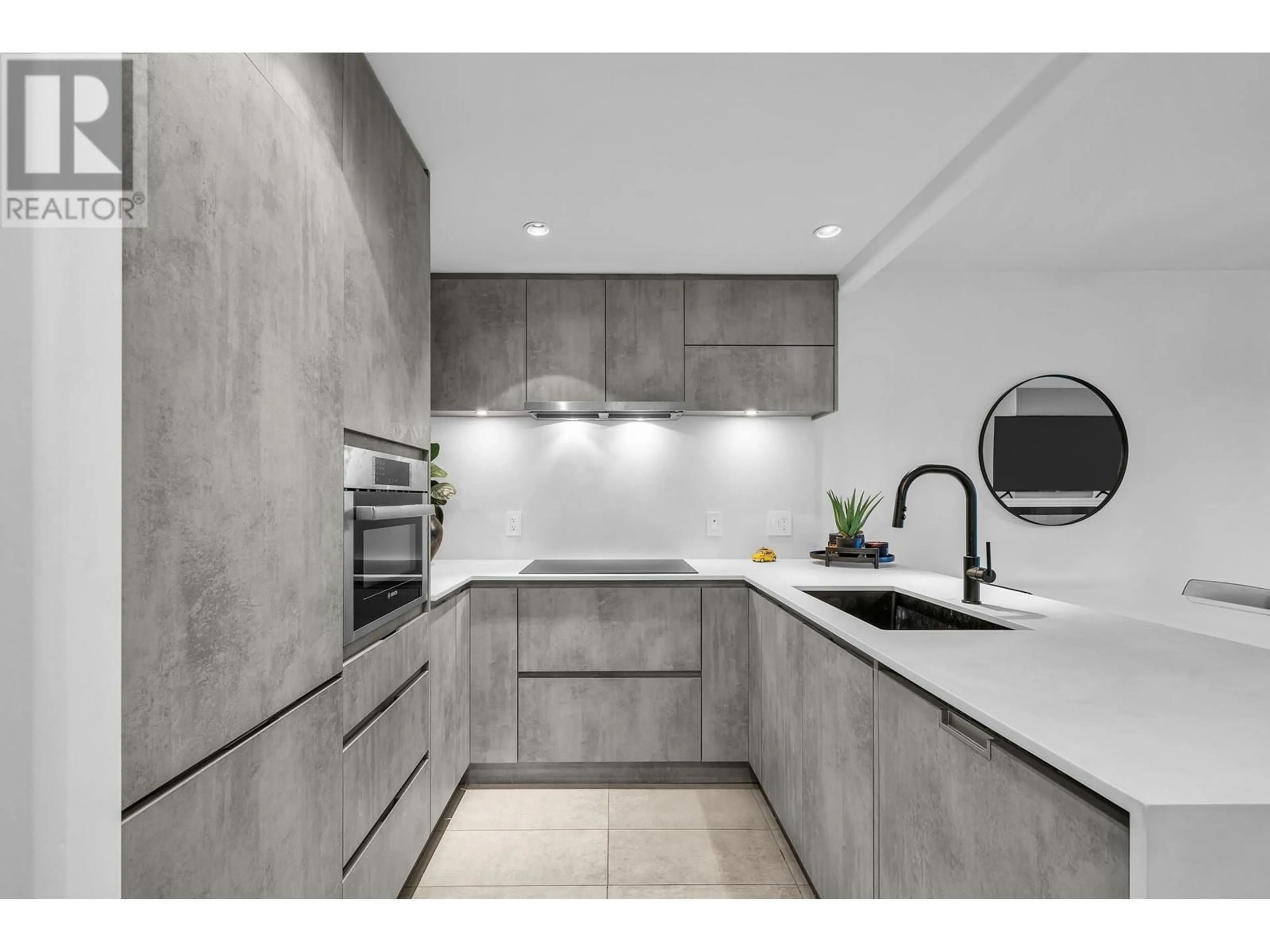 Kitchen, cement floor for 603 560 CARDERO STREET, Vancouver British Columbia V8G3E9