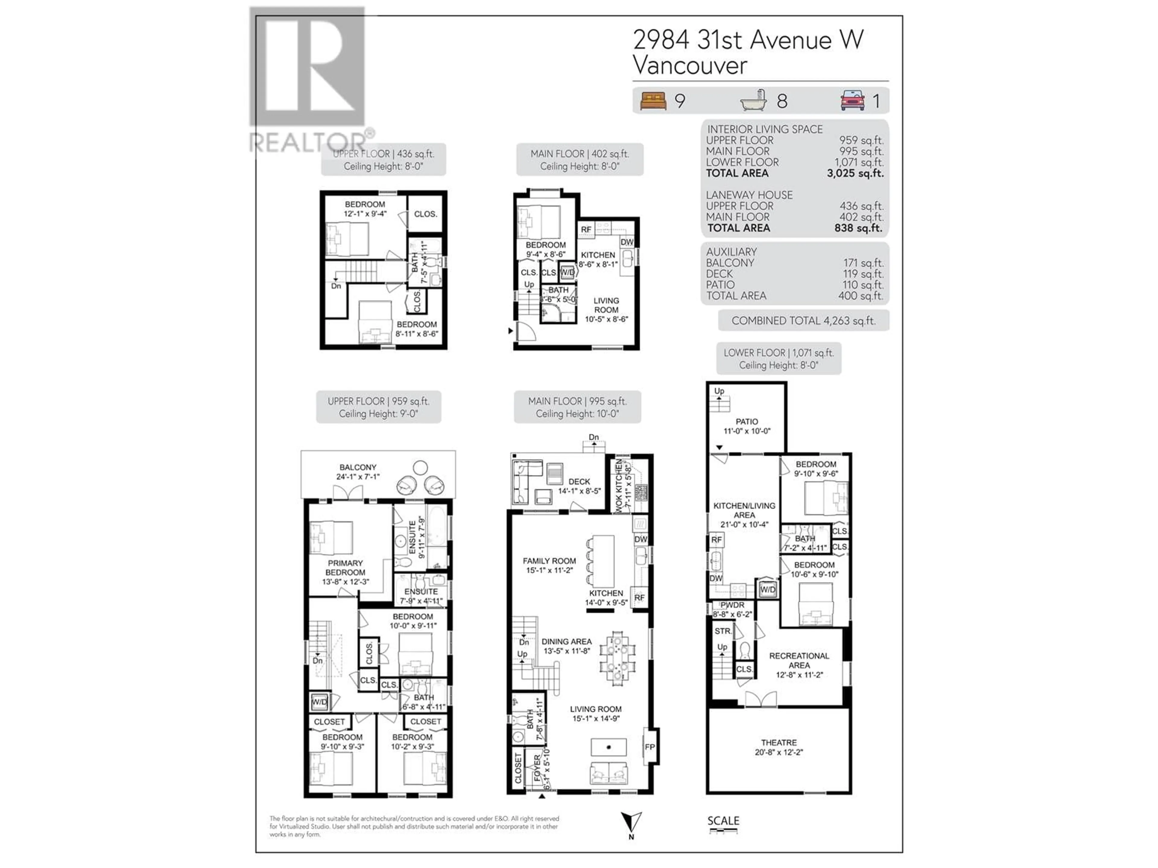 Floor plan for 2984 W 31ST AVENUE, Vancouver British Columbia V6L2A4