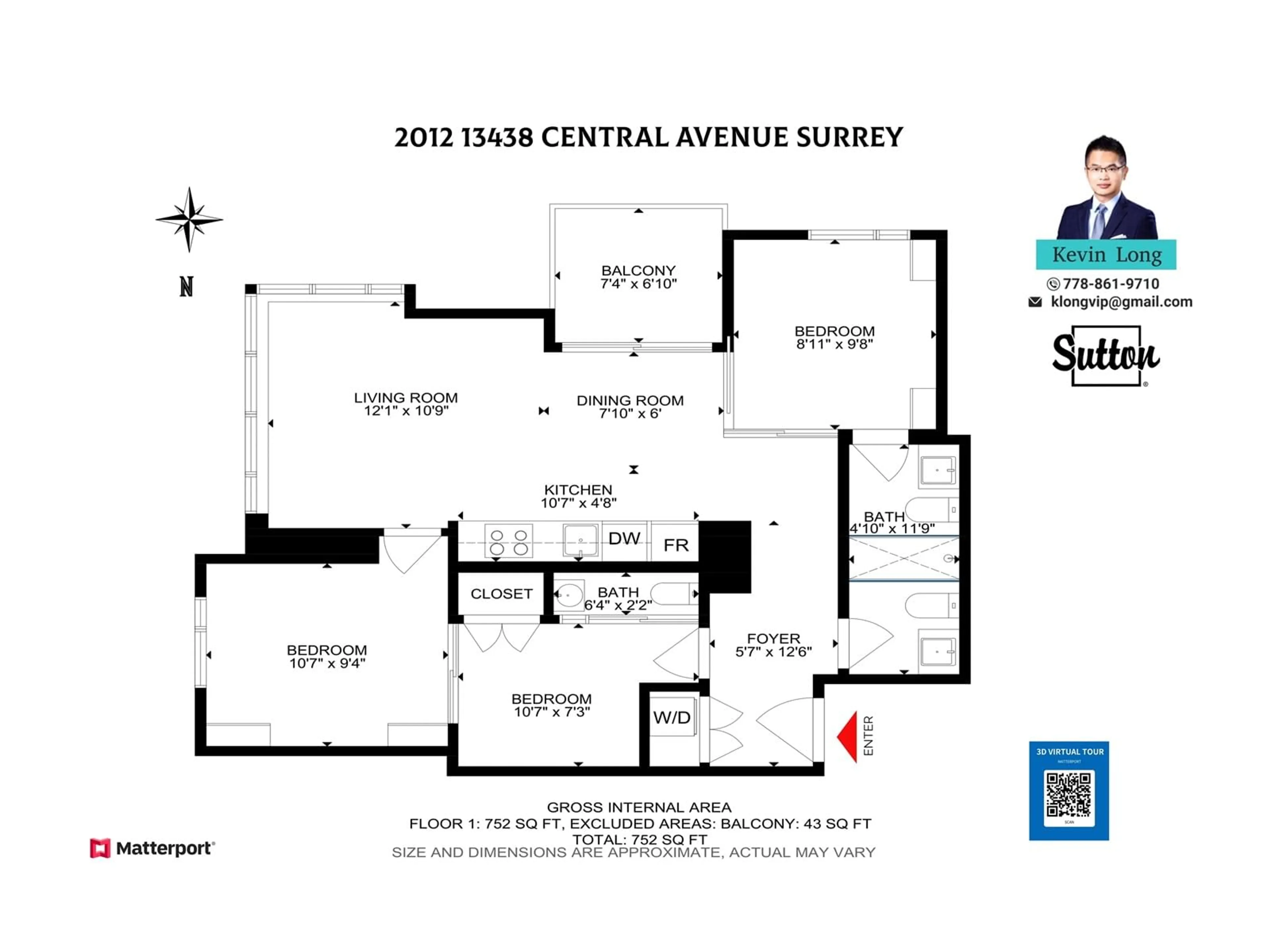 Floor plan for 2012 13438 CENTRAL AVENUE, Surrey British Columbia V3T0N2