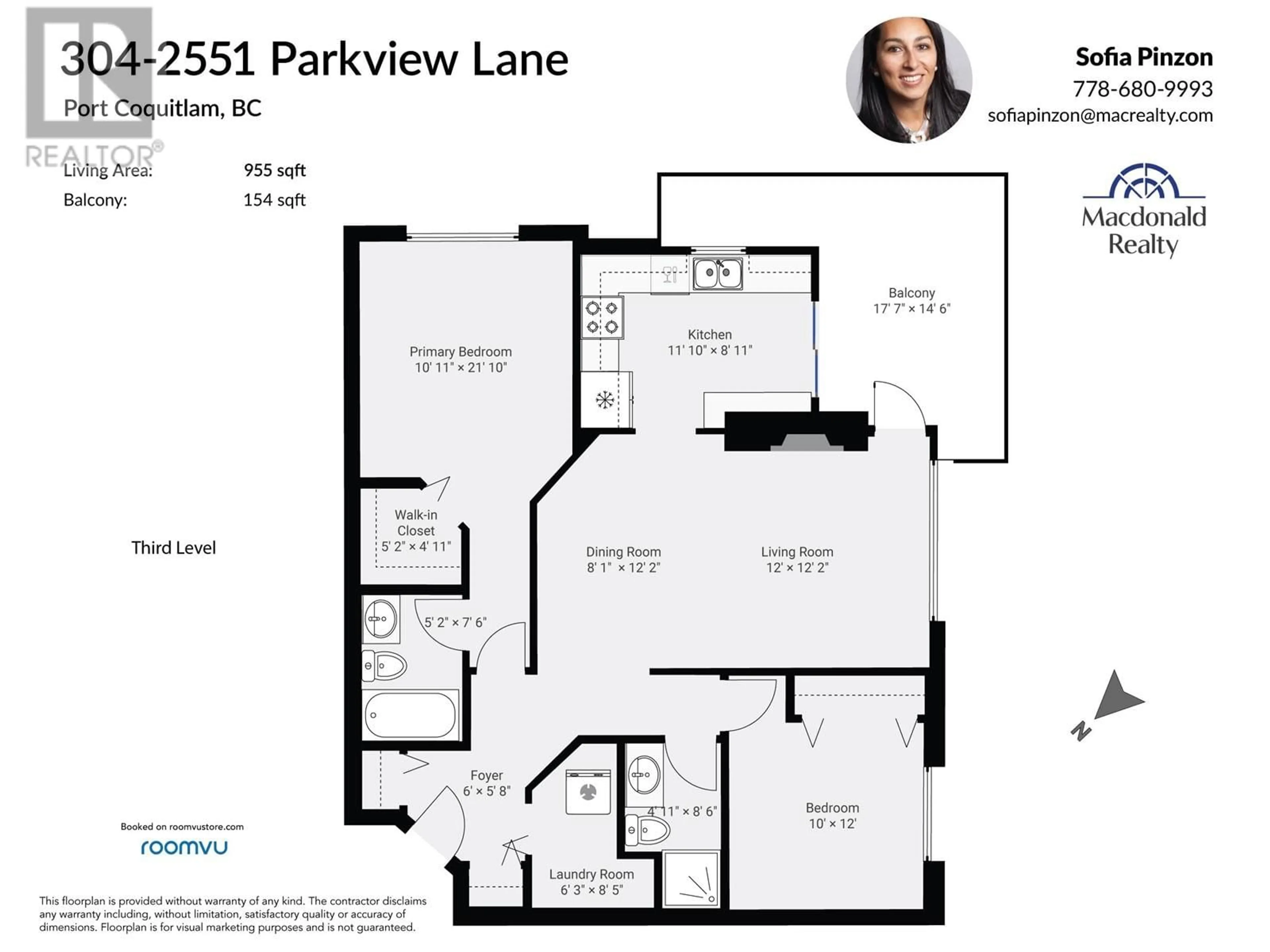 Floor plan for 304 2551 PARKVIEW LANE, Port Coquitlam British Columbia V3C6J8